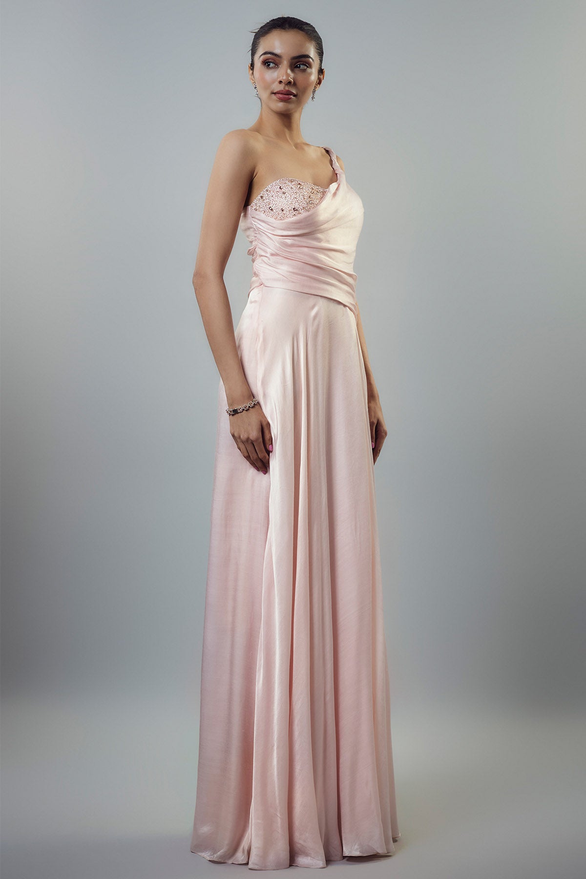 Light Pink Embellished Gown