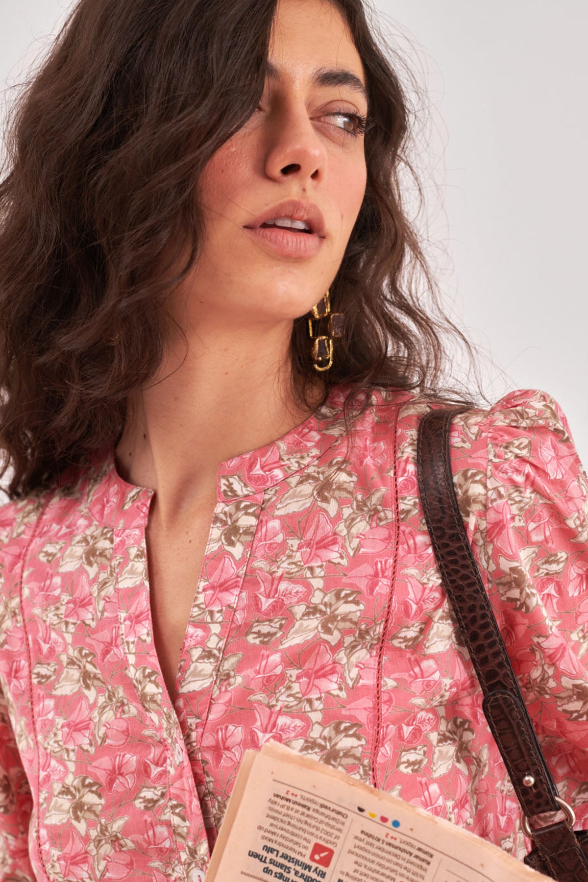 Light Pink Floral Printed Top
