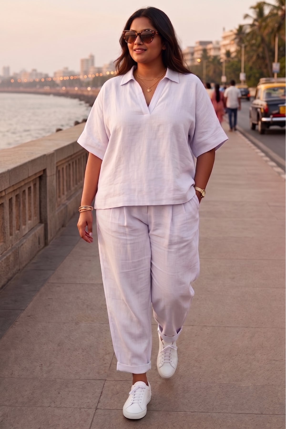 Buy Light Purple Half Sleeves Top for women by Sneha B online available at scrollnshops