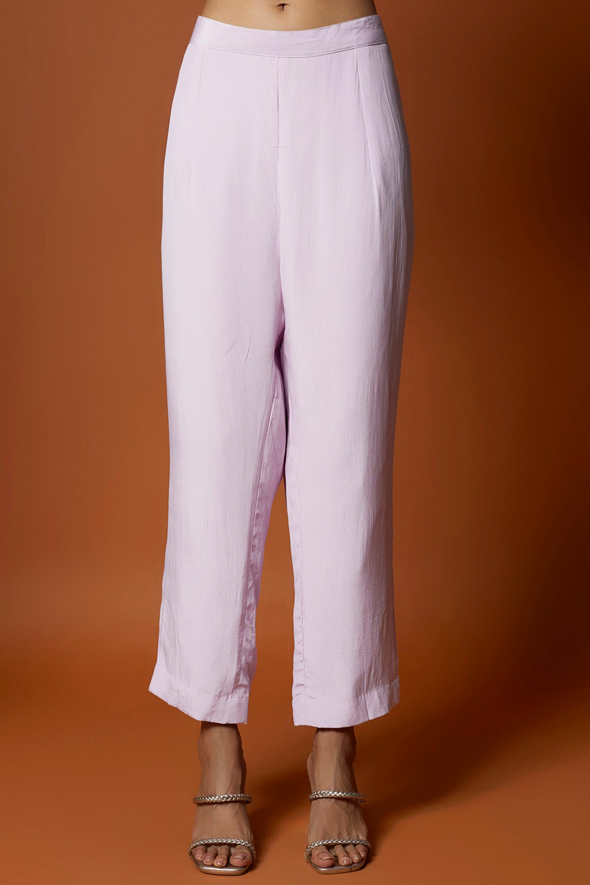 Lilac Embroidered Jacket Set