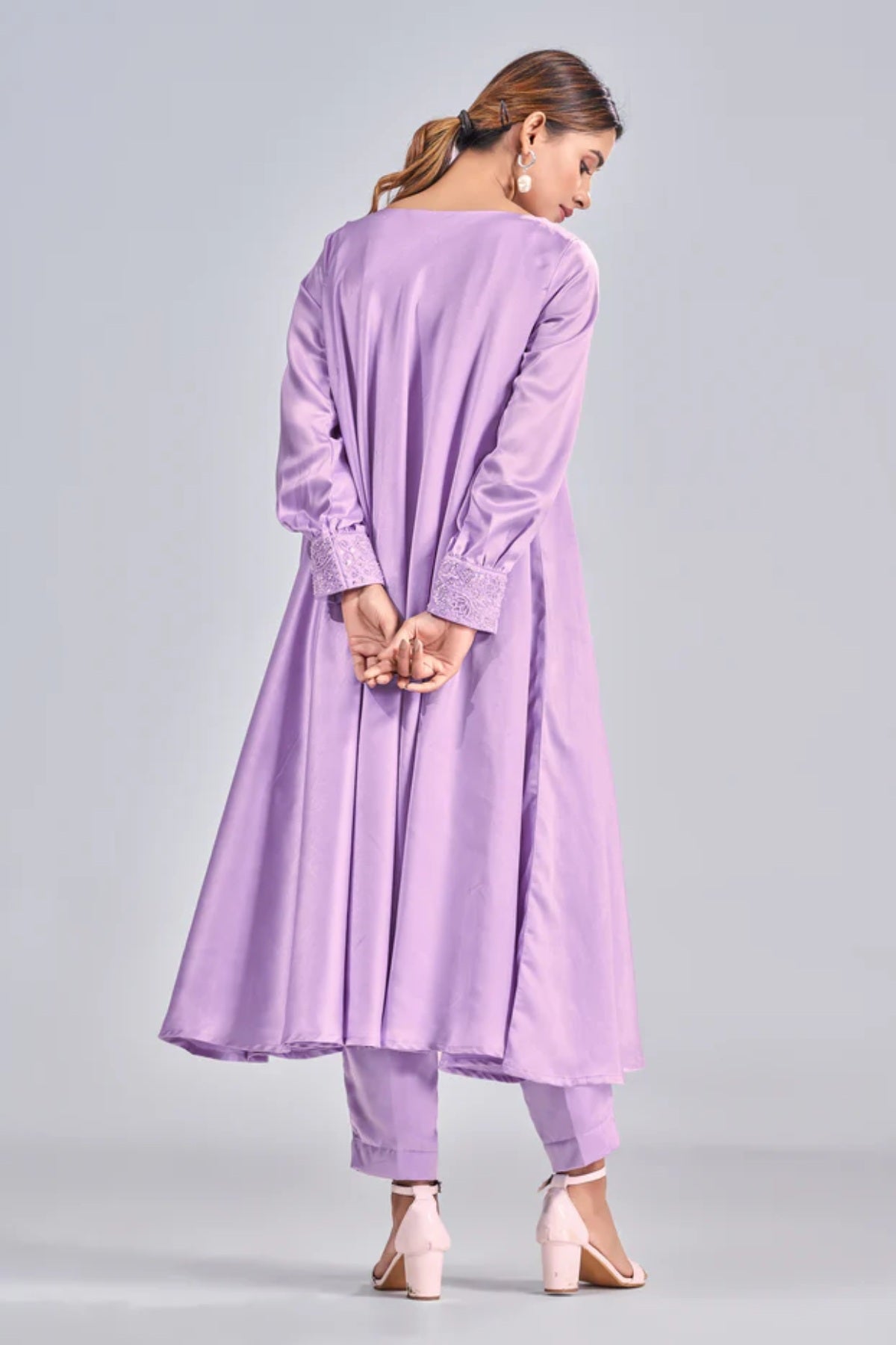 Lilac Asymmetric Tunic & Pants