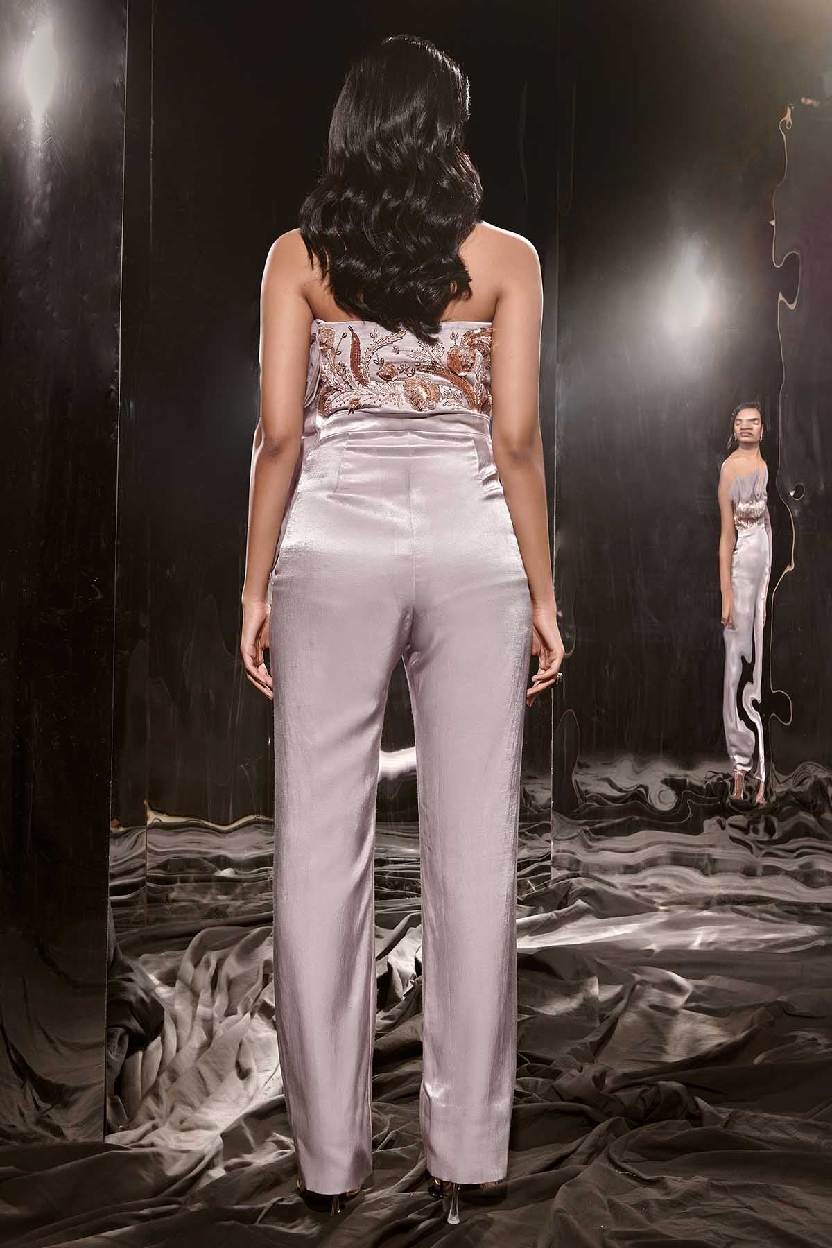 Lilac Off Shoulder Jumpsuit