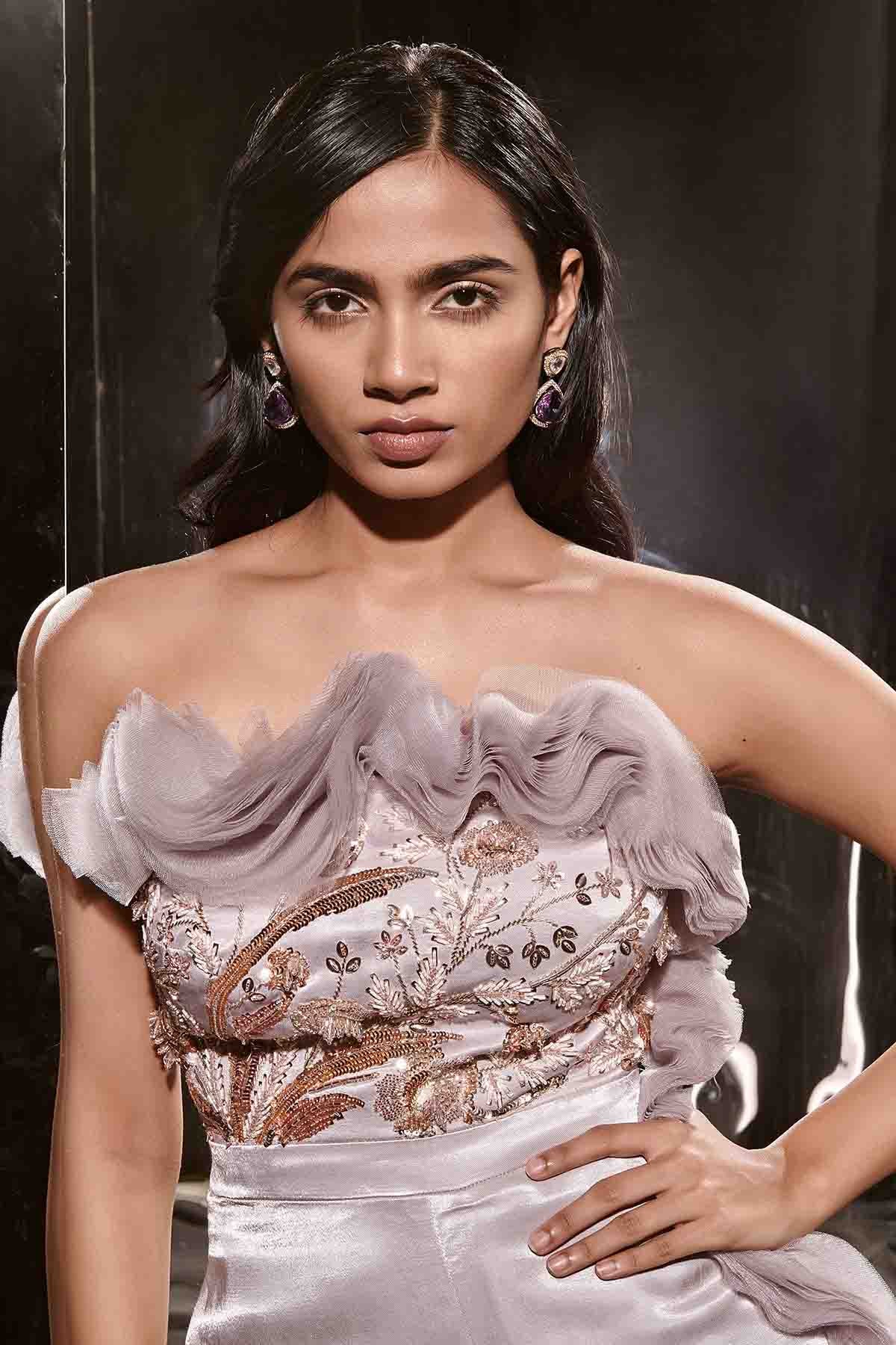 Lilac Off Shoulder Jumpsuit