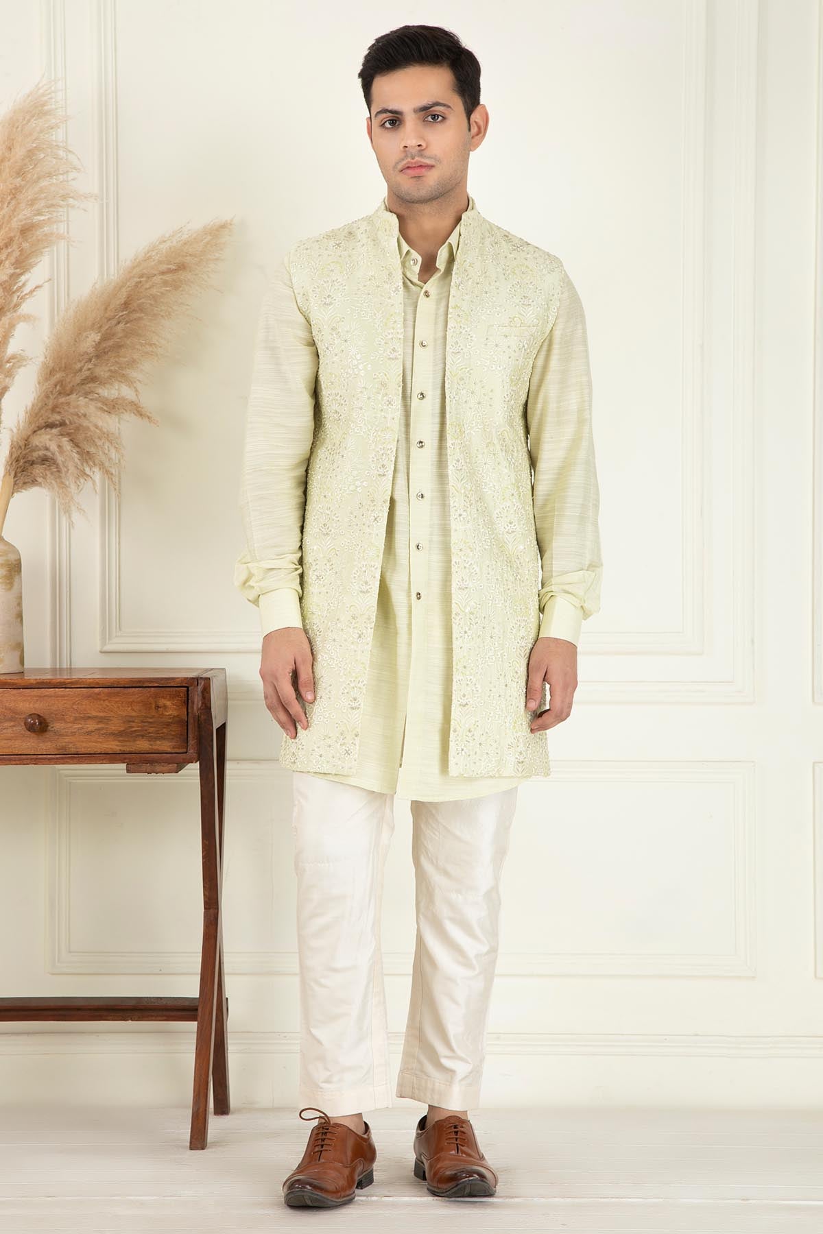 Lime Yellow Bundi Jacket Set