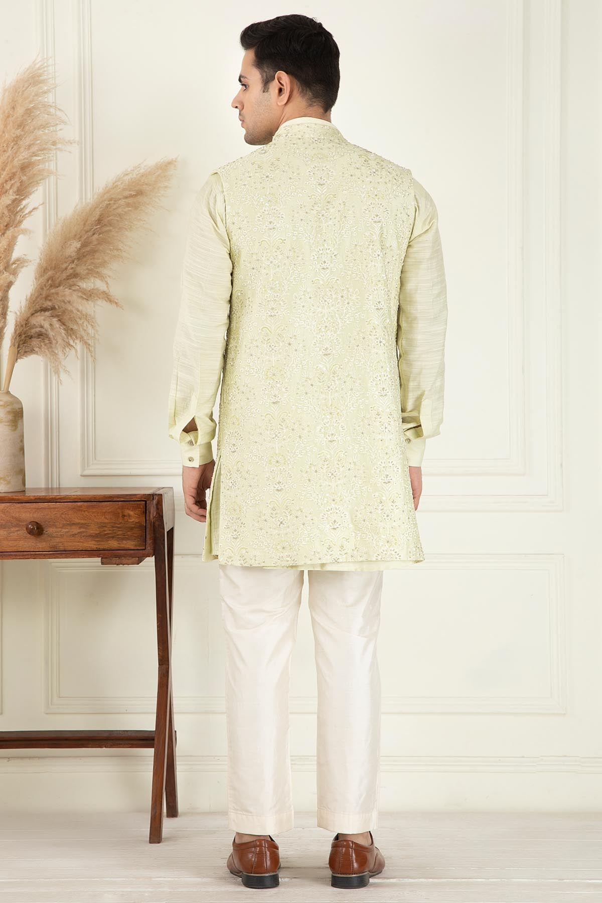 Lime Yellow Bundi Jacket Set
