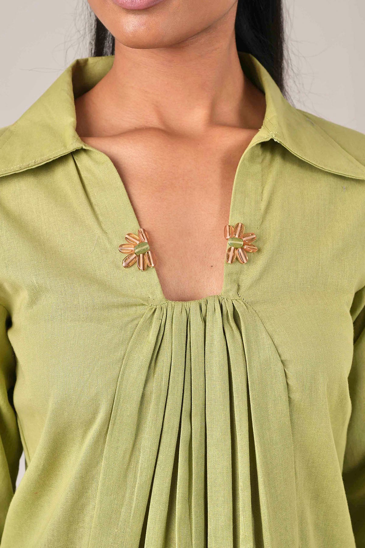 Lime Green Cotton Co-ord Set