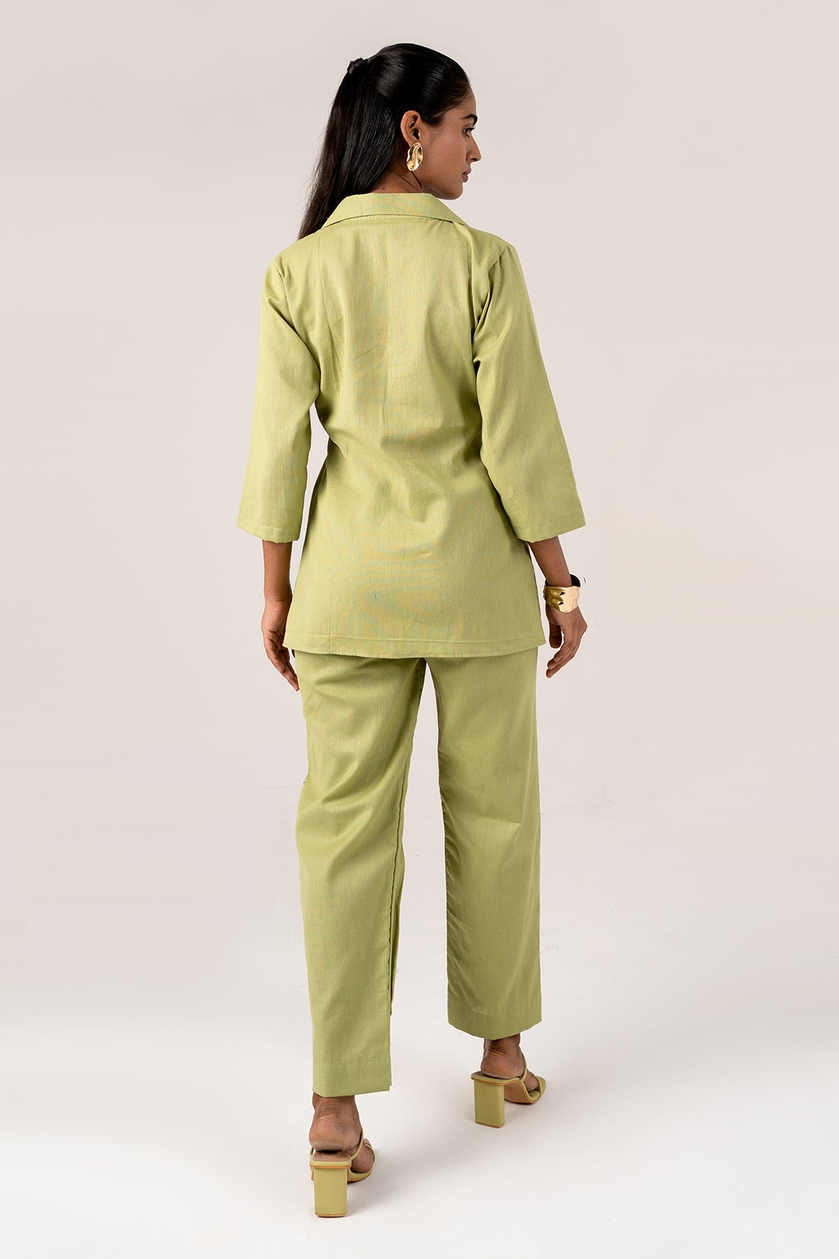 Lime Green Cotton Co-ord Set