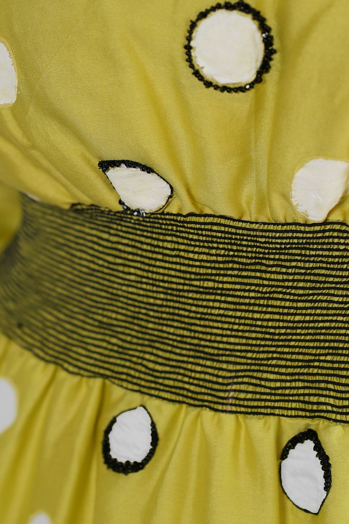 Lime Yellow Aari Work Kurta Set