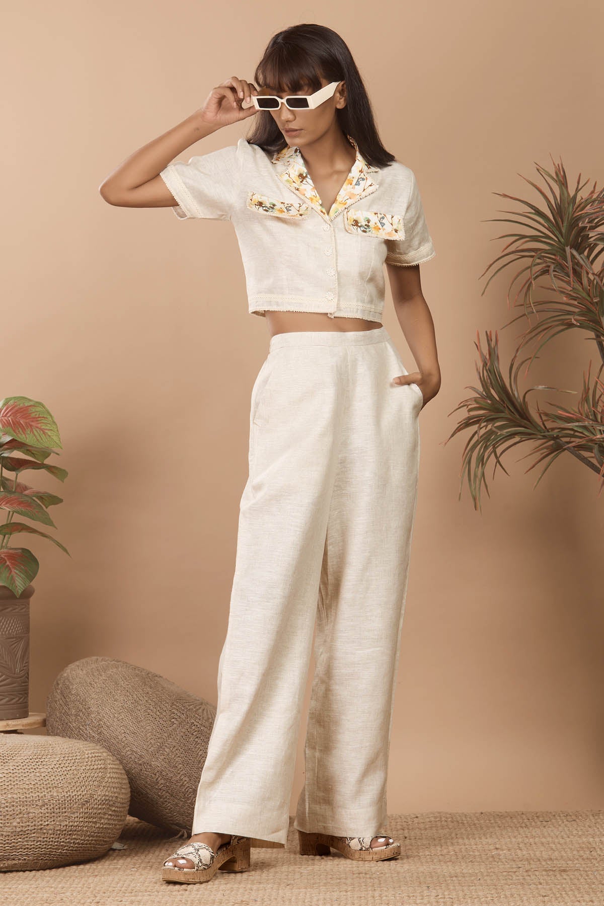 Buy Niyami Bohemian Bliss: Crochet Floral Co-ord at scrollnshops