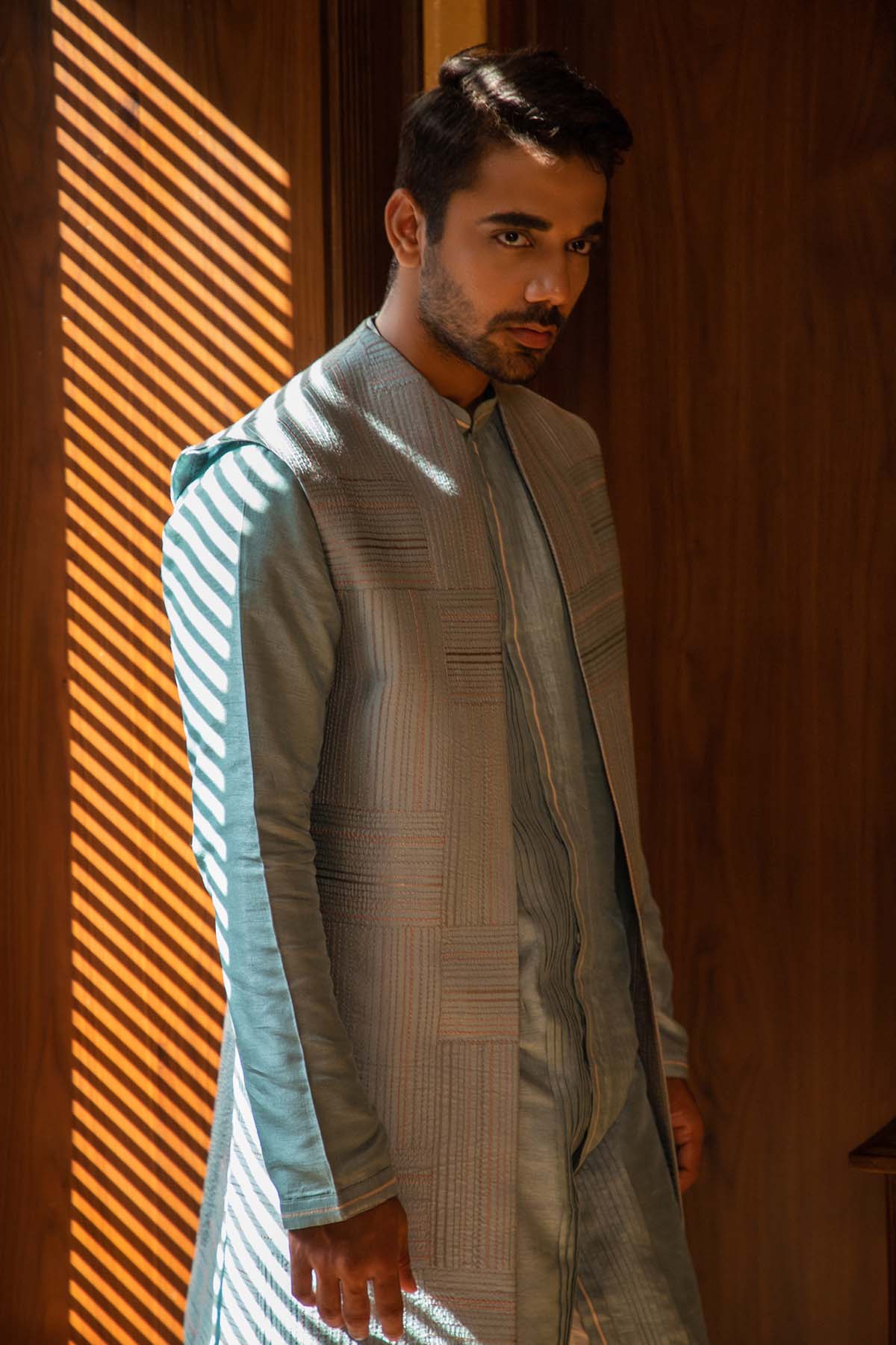 Long Jacket & Kurta Set