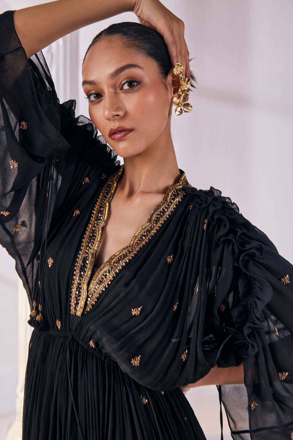 Luxurious Chiffon Kaftan Dress