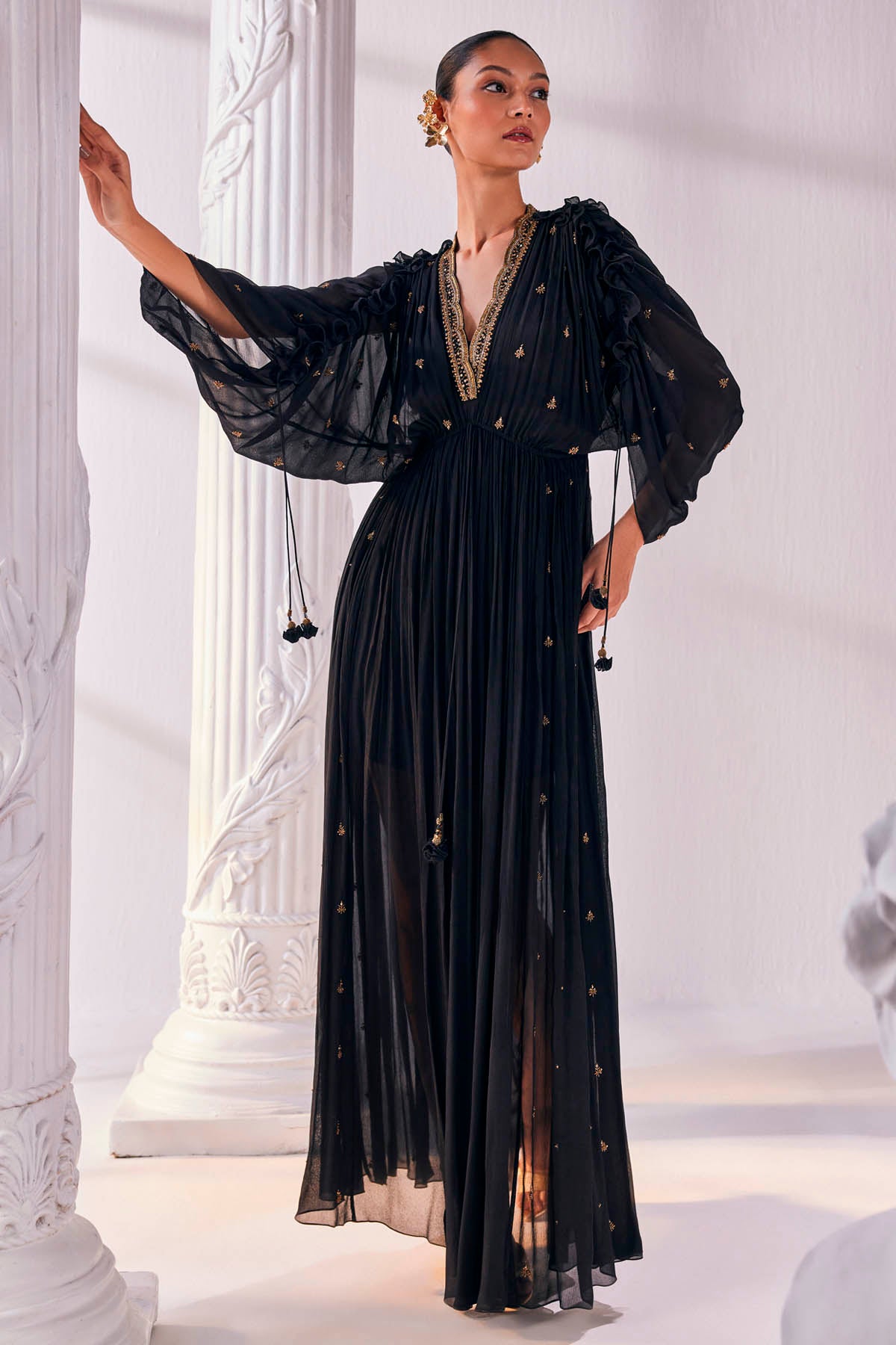 Luxurious Chiffon Kaftan Dress