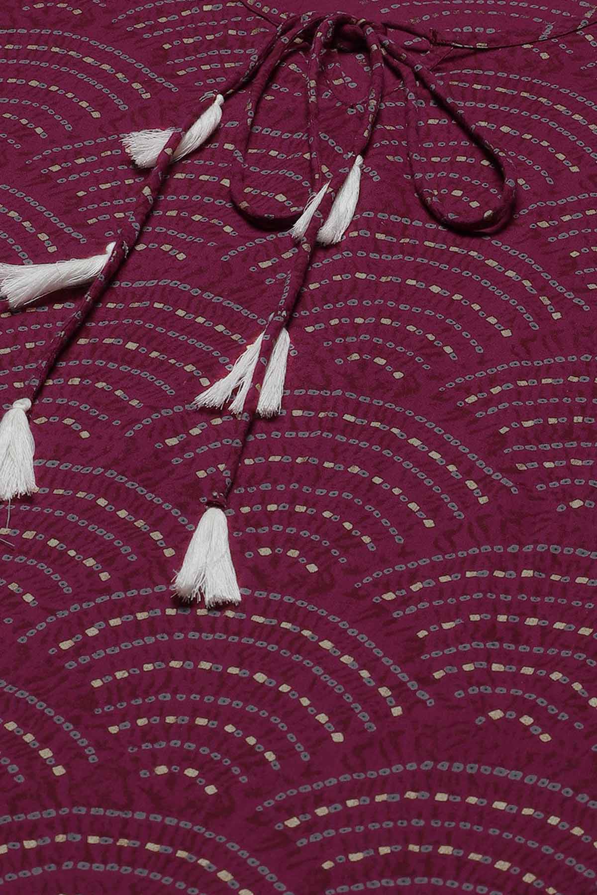 Magenta Pure Cotton Kaftan