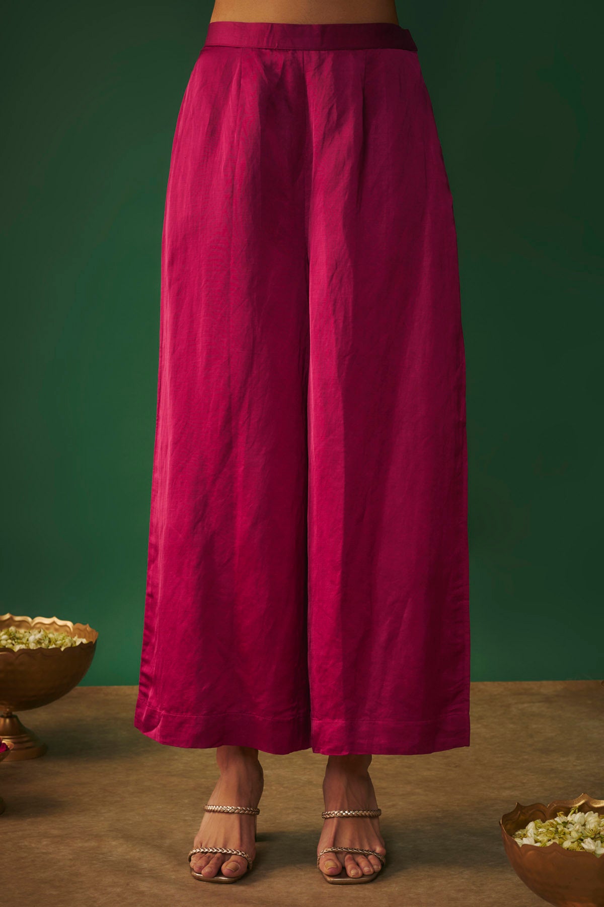 Magenta Mirror Kurta & Pants
