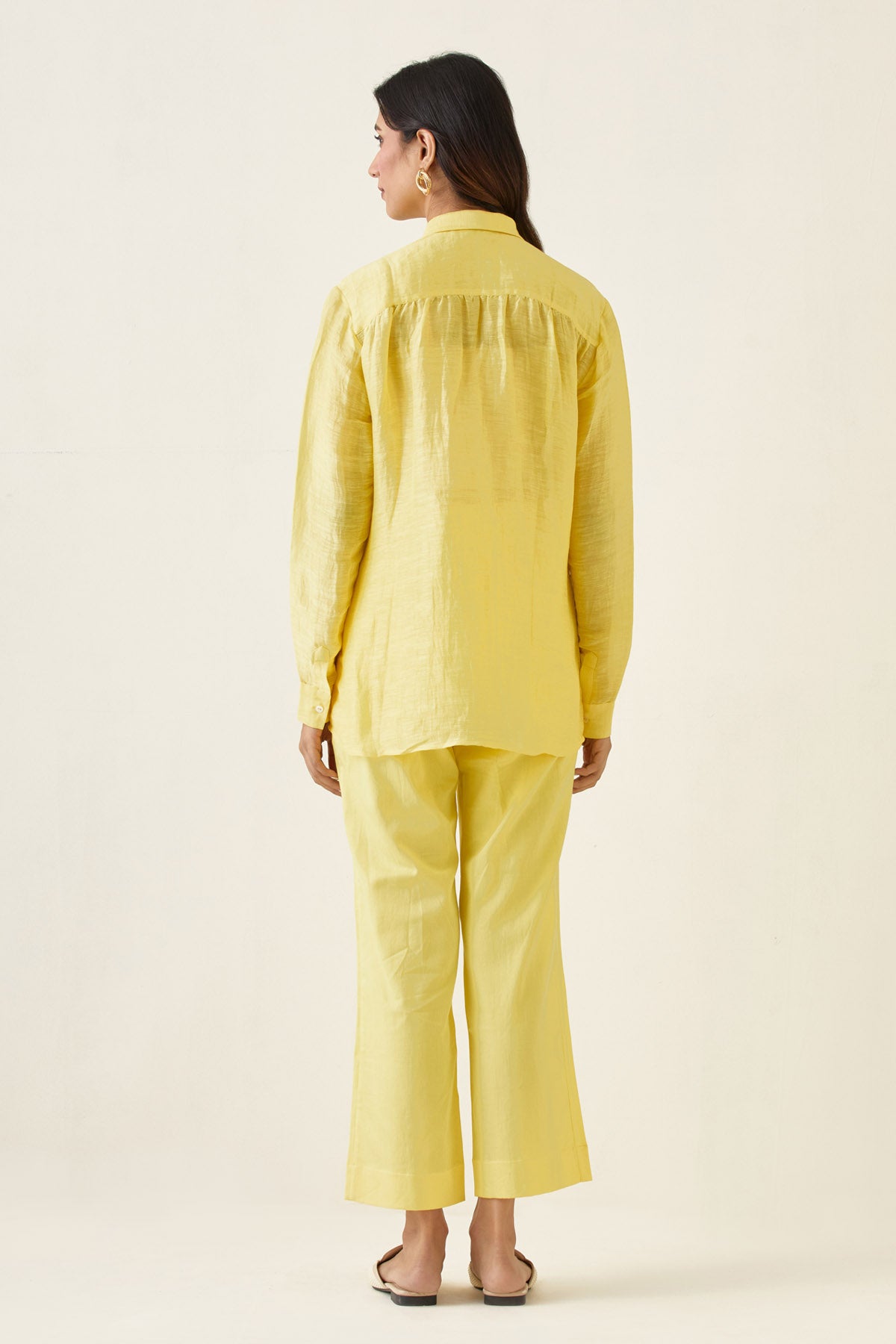 Maize Yellow Collared Shirt & Pant
