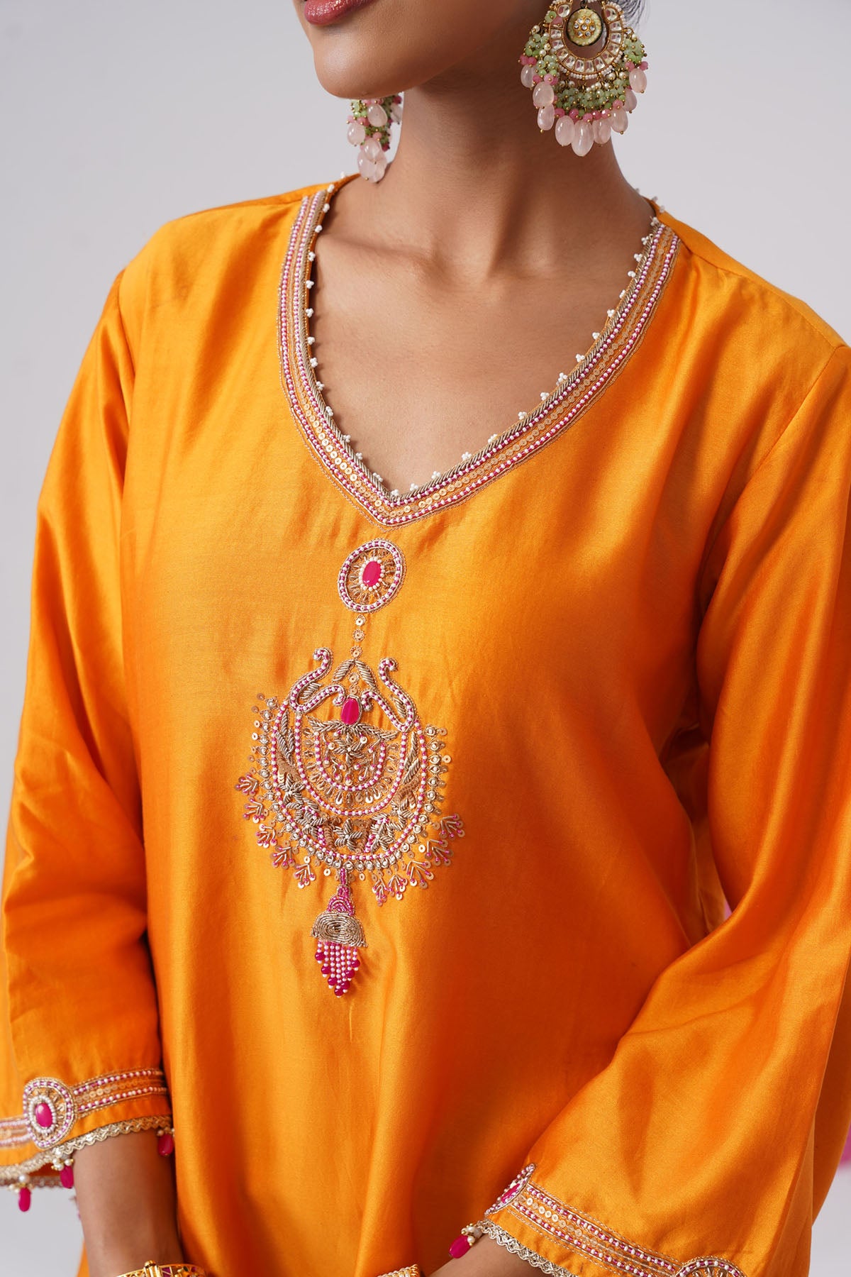 Mango Yellow Kurta And Pants