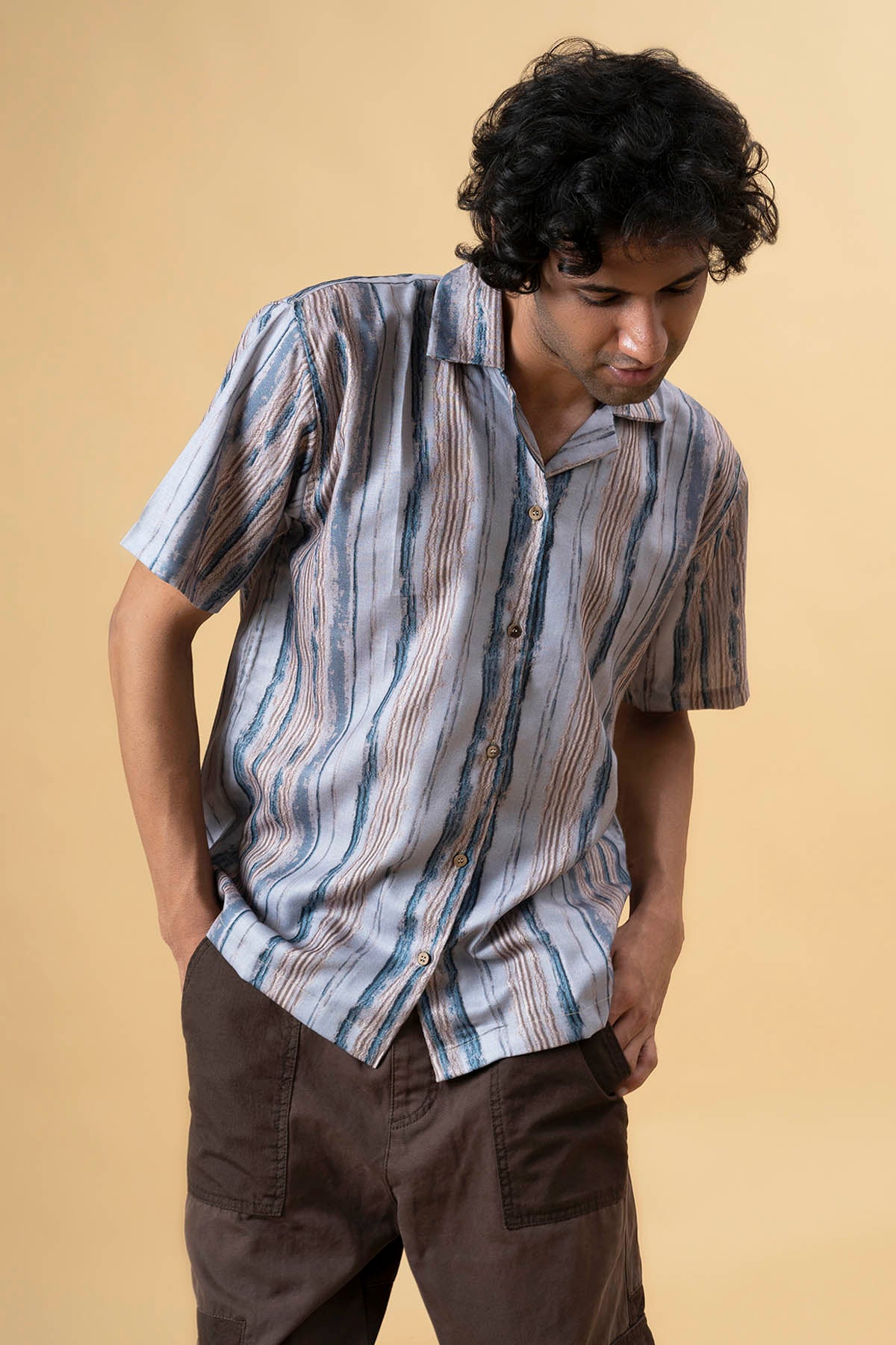 Marble Print Design Shirt