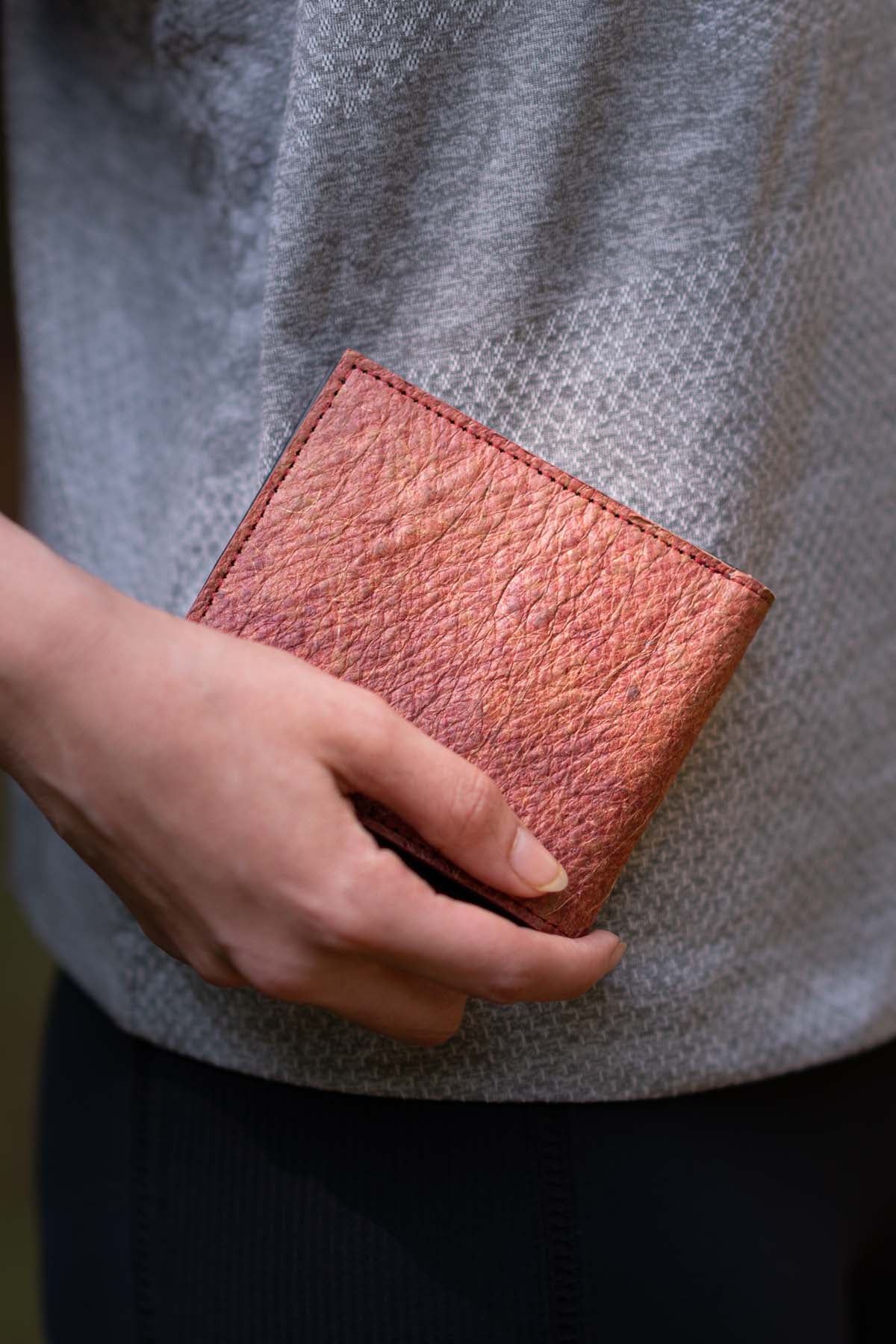 Maroon Coconut Leather Wallet