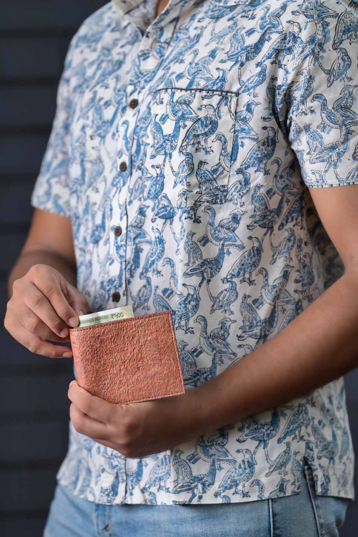 Maroon Coconut Leather Wallet