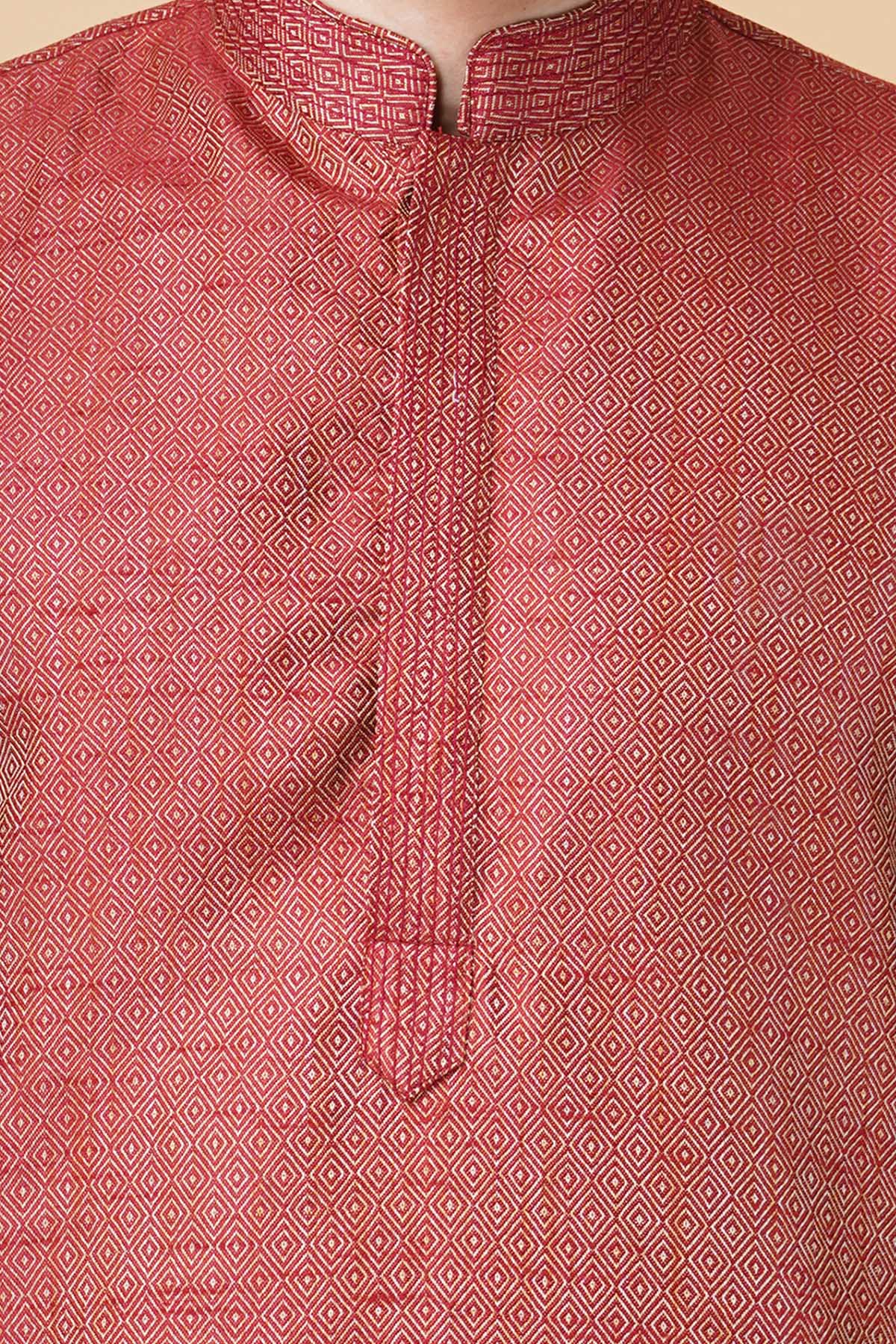 Maroon Full Sleeves Kurta Set