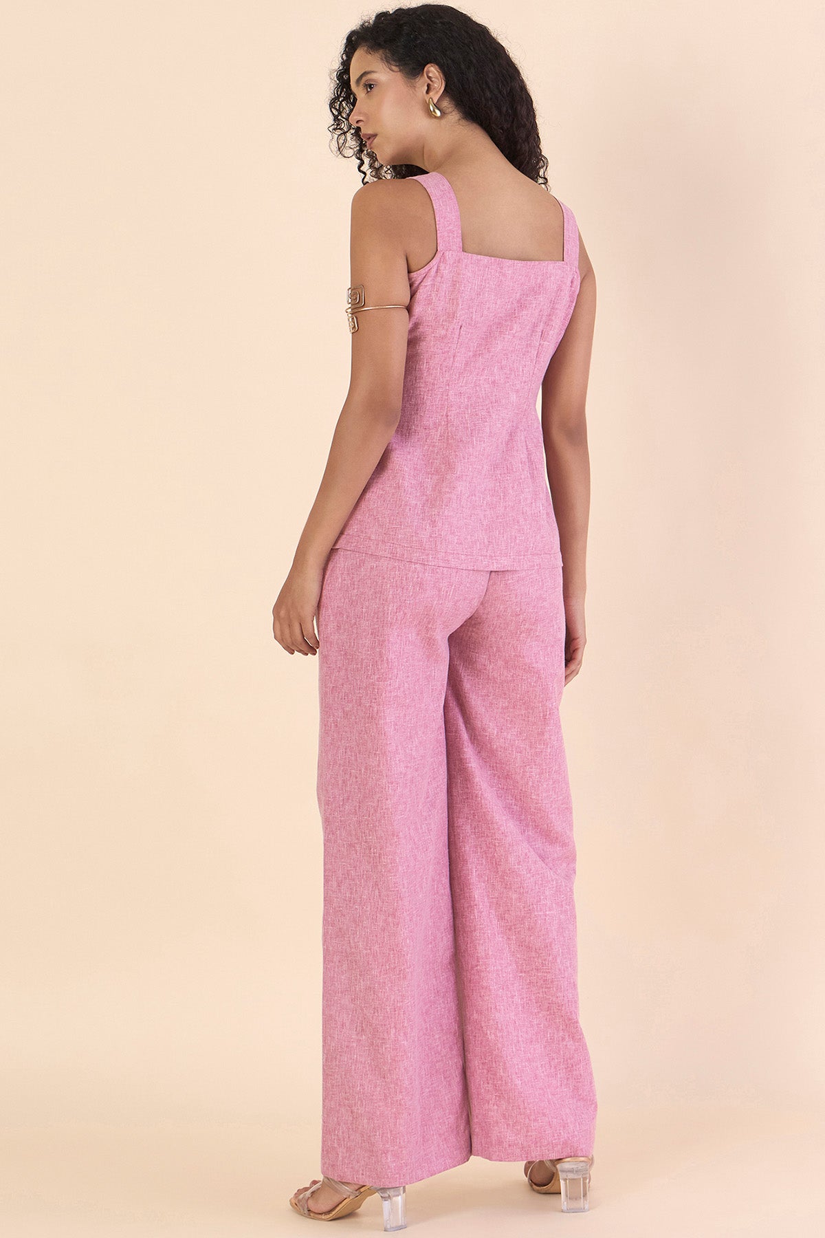 Mauve Cotton Blend Co-ord Set