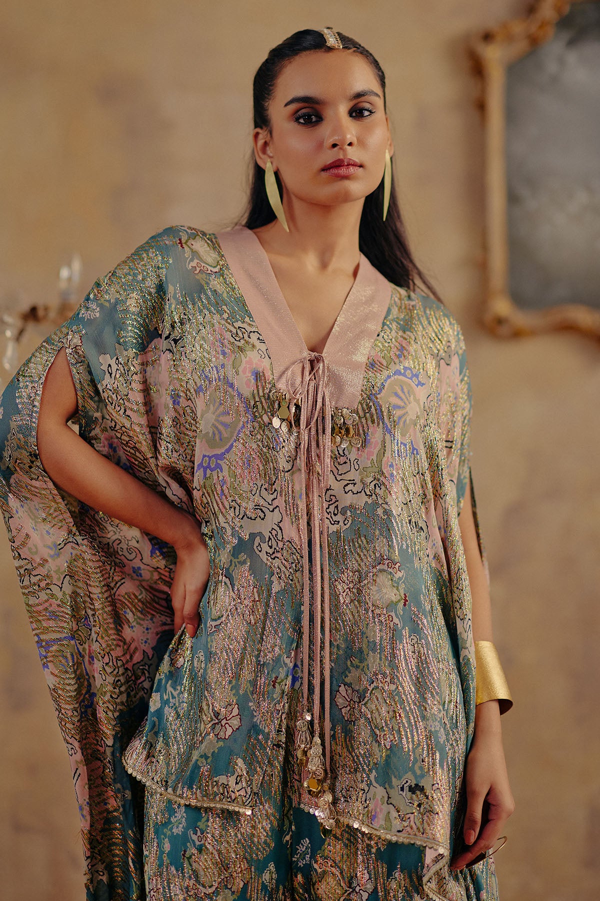Metallic Georgette Kurta Set