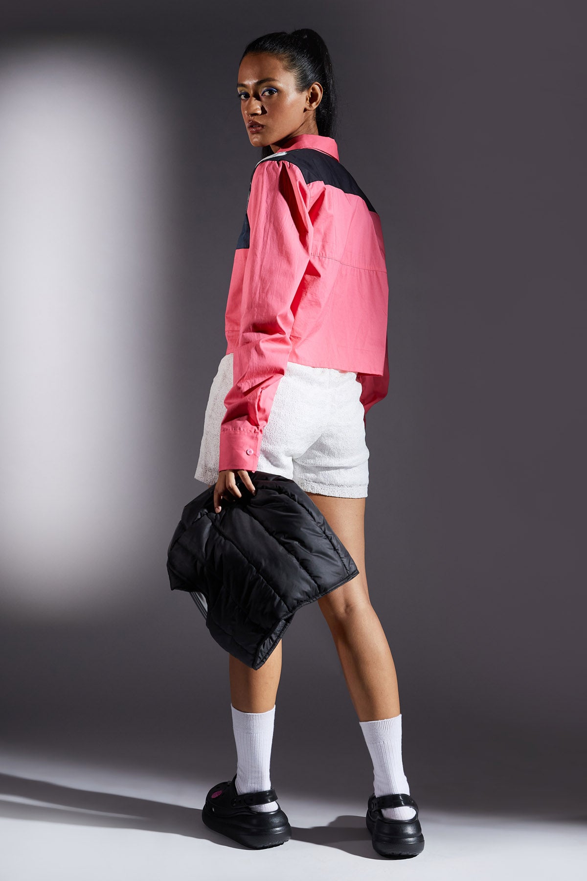 Midnight Moon Crop Shirt