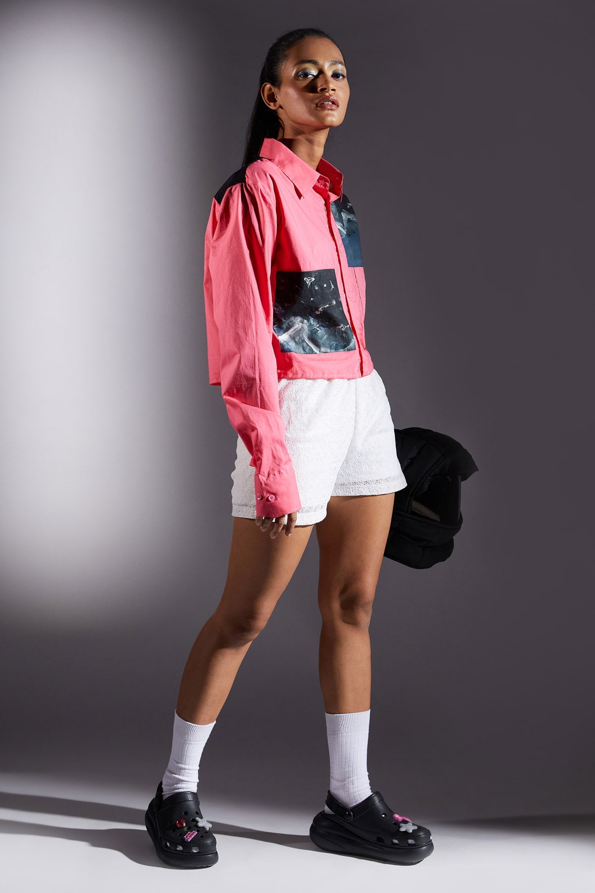 Midnight Moon Crop Shirt