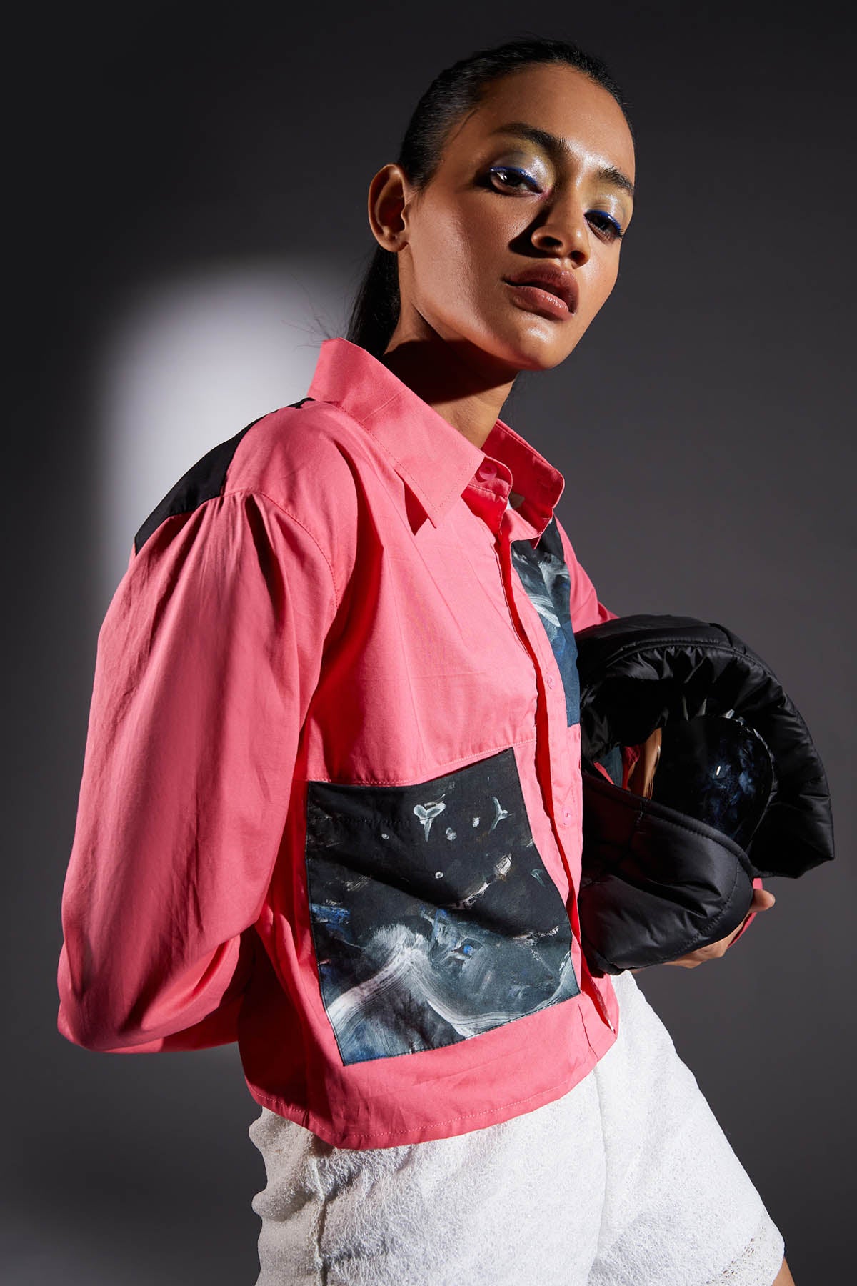 Midnight Moon Crop Shirt