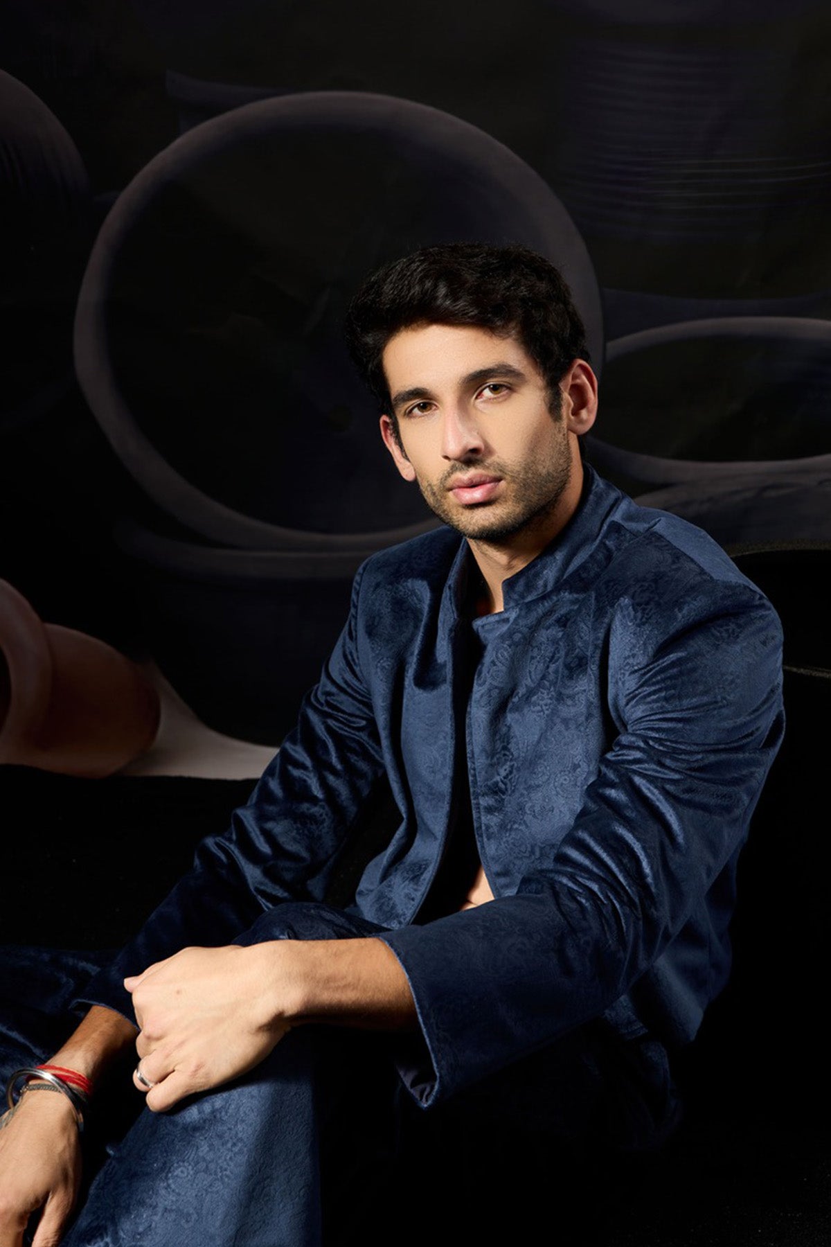 Midnight Blue Bandhgala Jacket