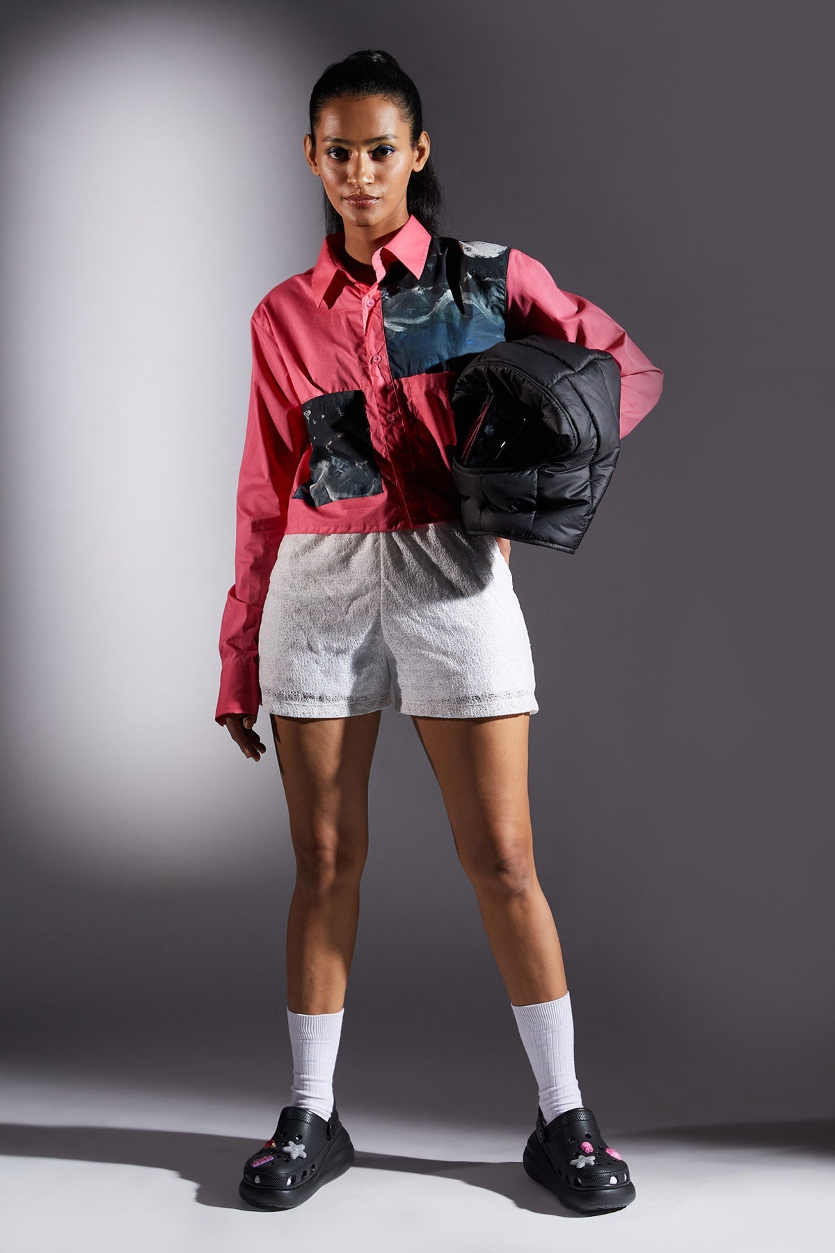 Midnight Moon Crop Shirt for women