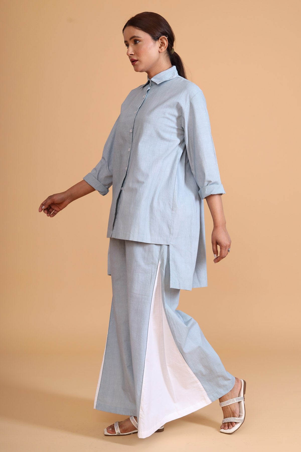 Mint Back Gather Short Top