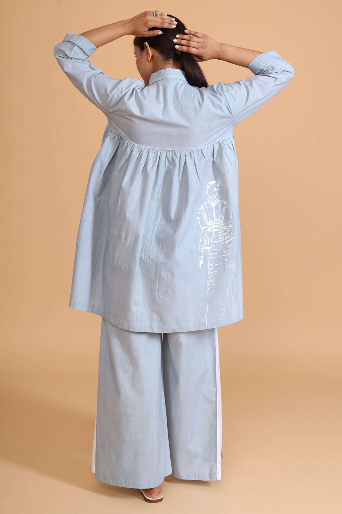 Mint Back Gather Short Top