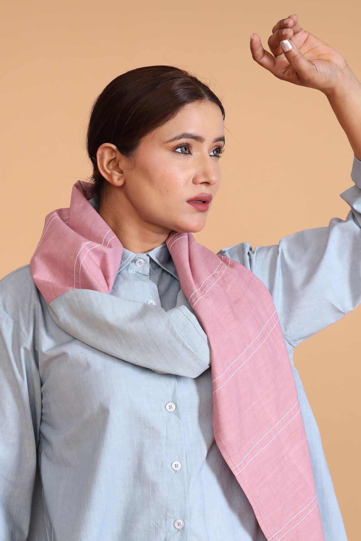 Mint Co-ord Set With Scarf