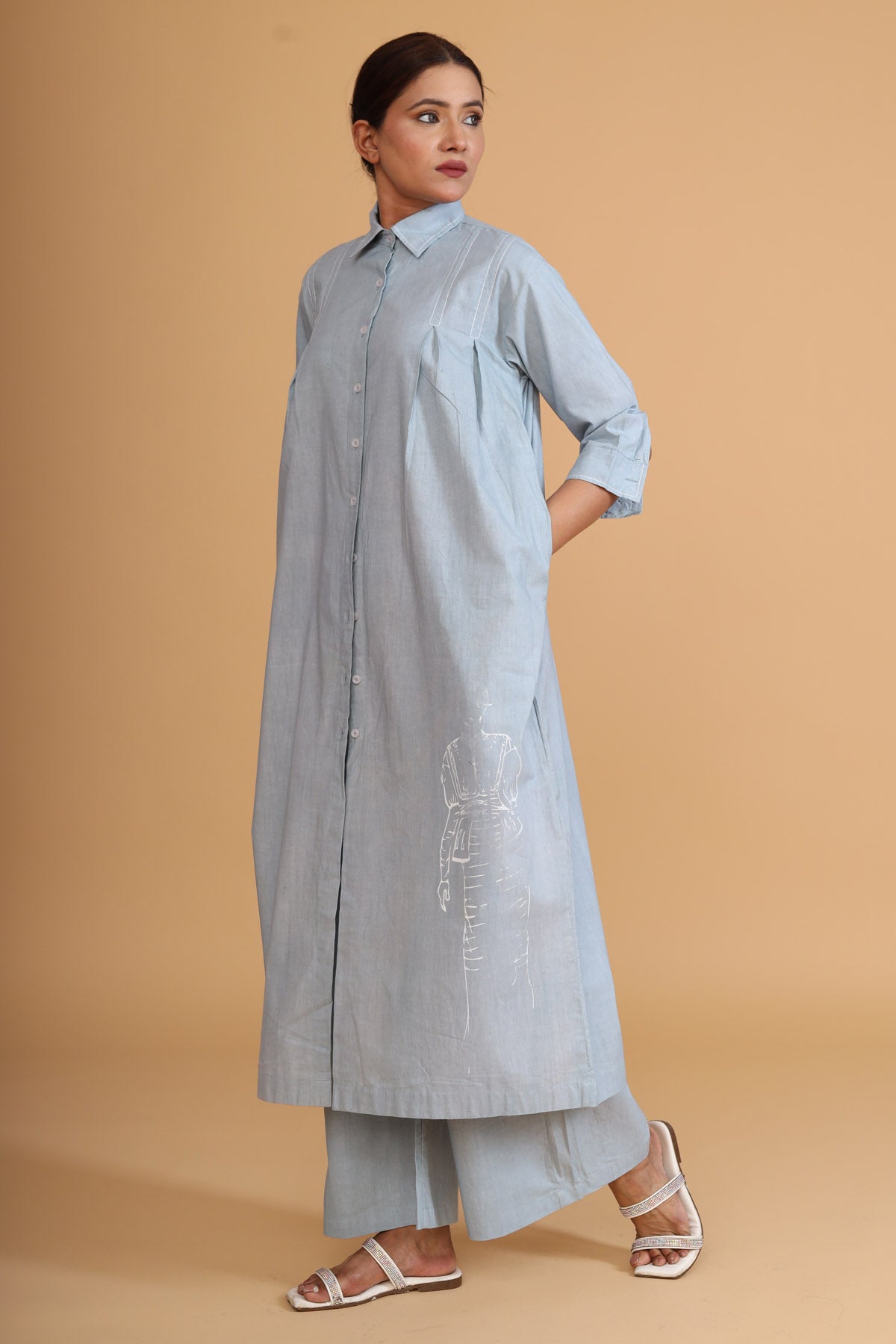 Mint Green Broad Bottom Pants