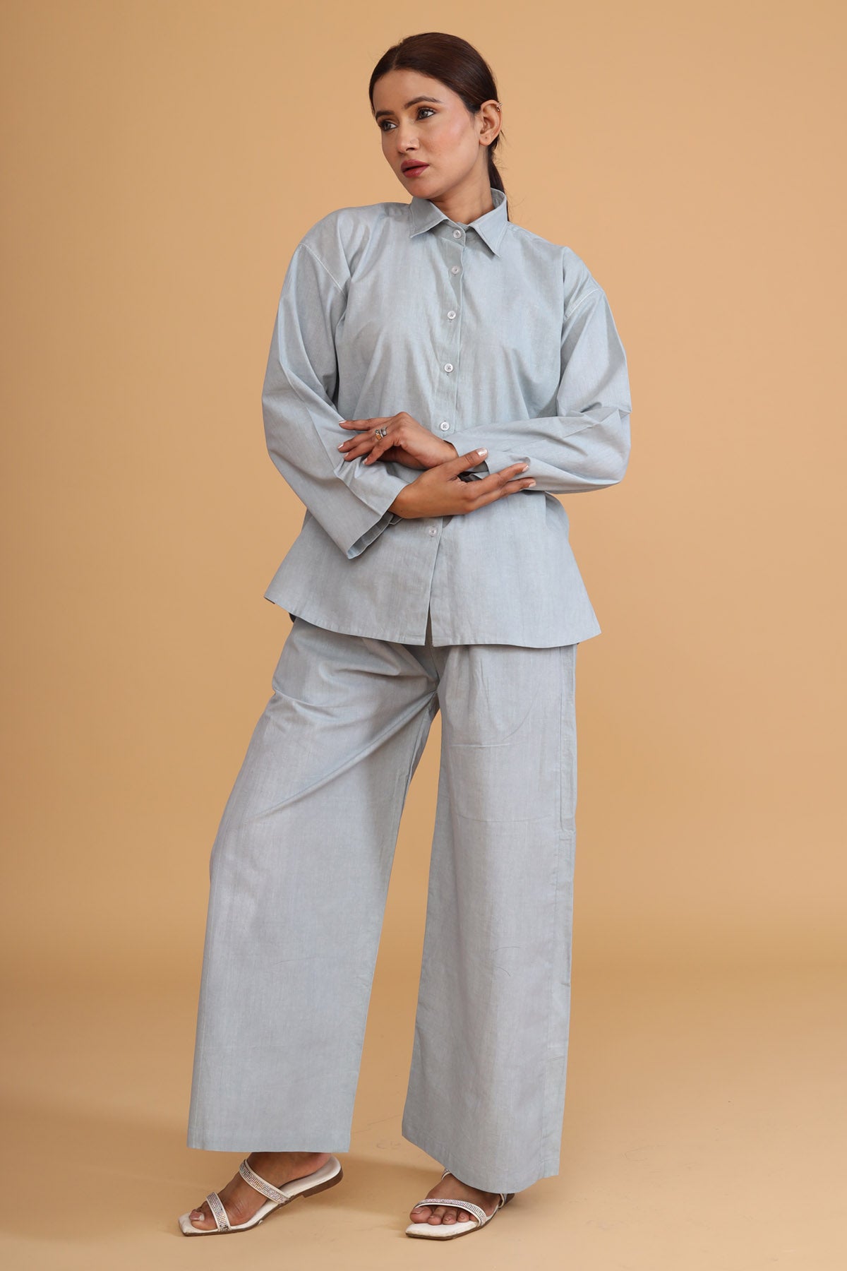 Mint Green Cotton Poplin Shirt