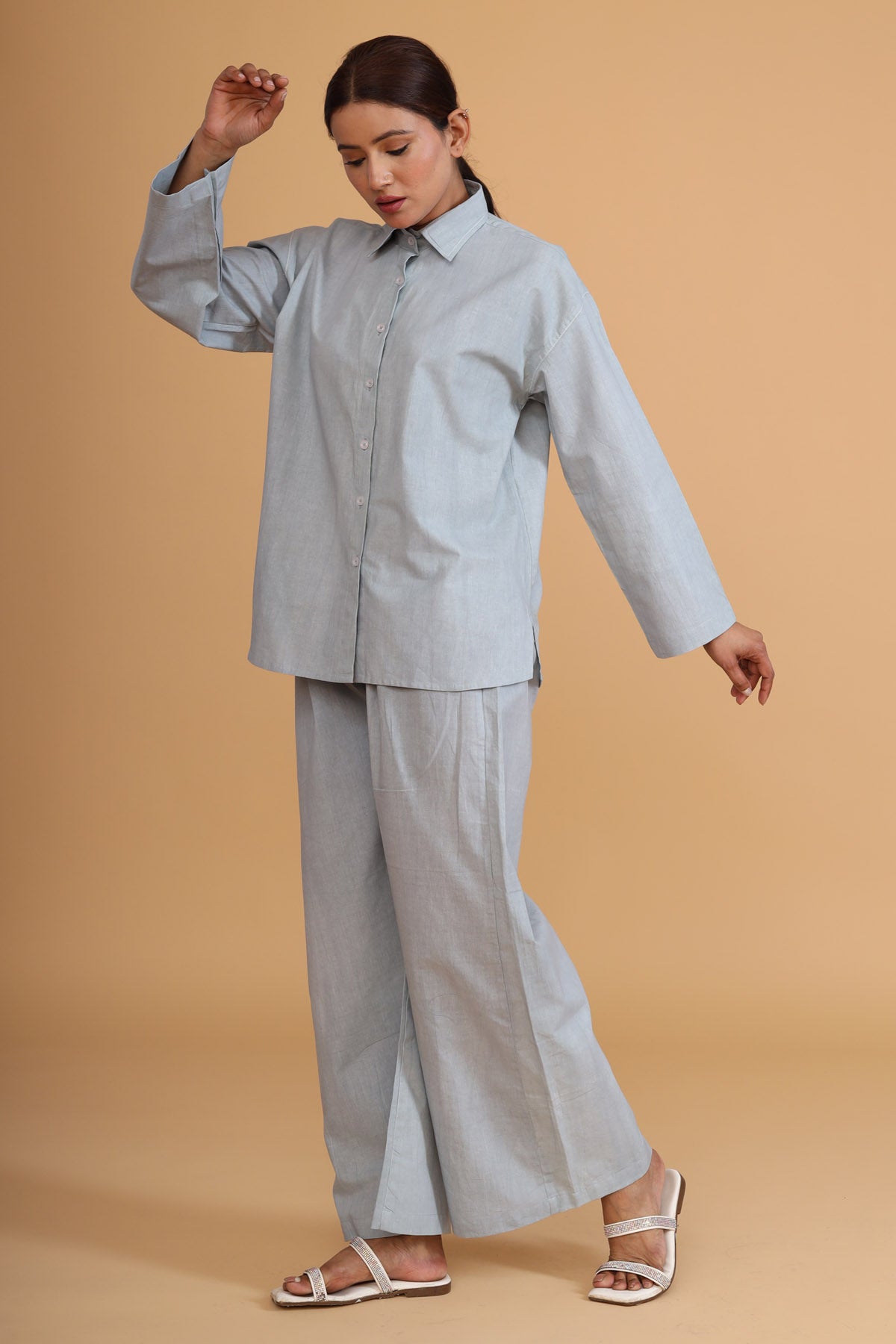 Mint Green Cotton Poplin Shirt