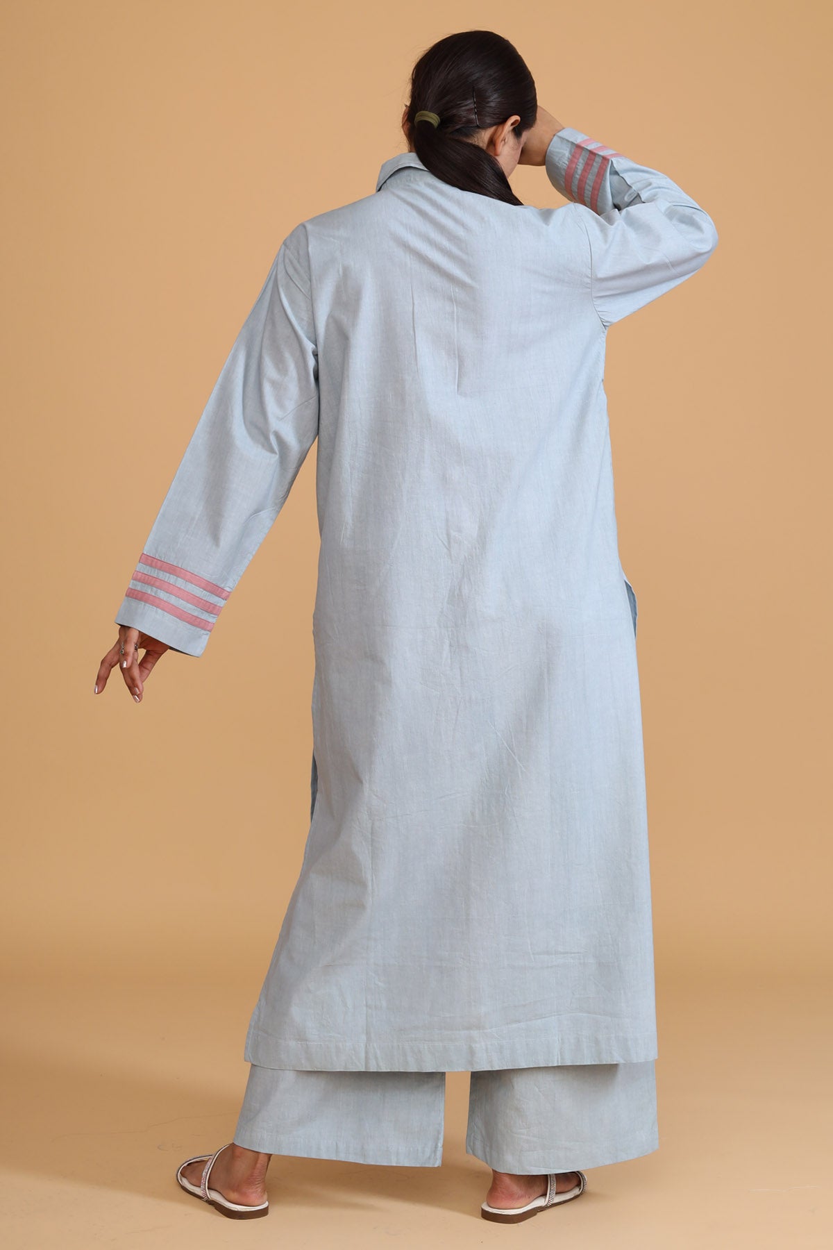 Mint Hand Painted Shirt Tunic