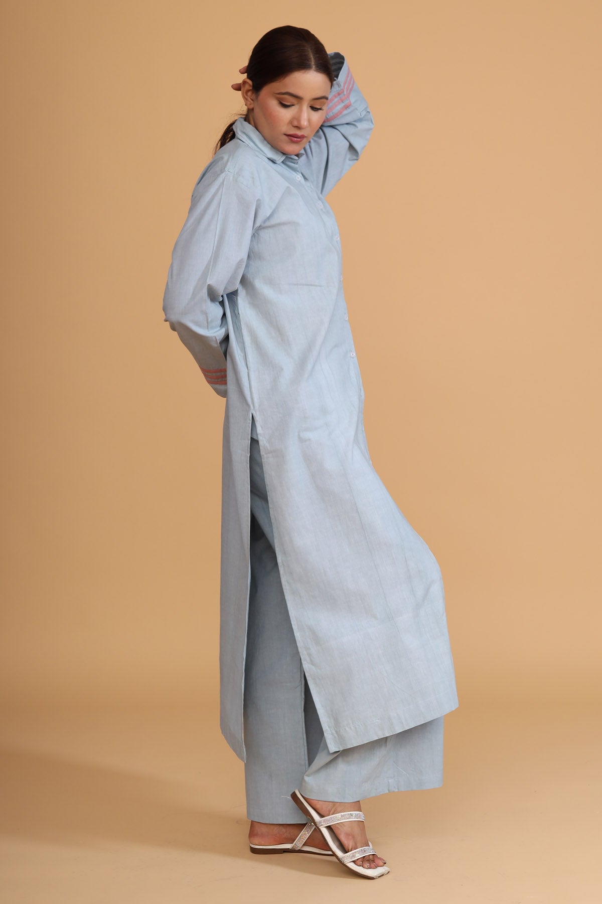 Mint Hand Painted Shirt Tunic