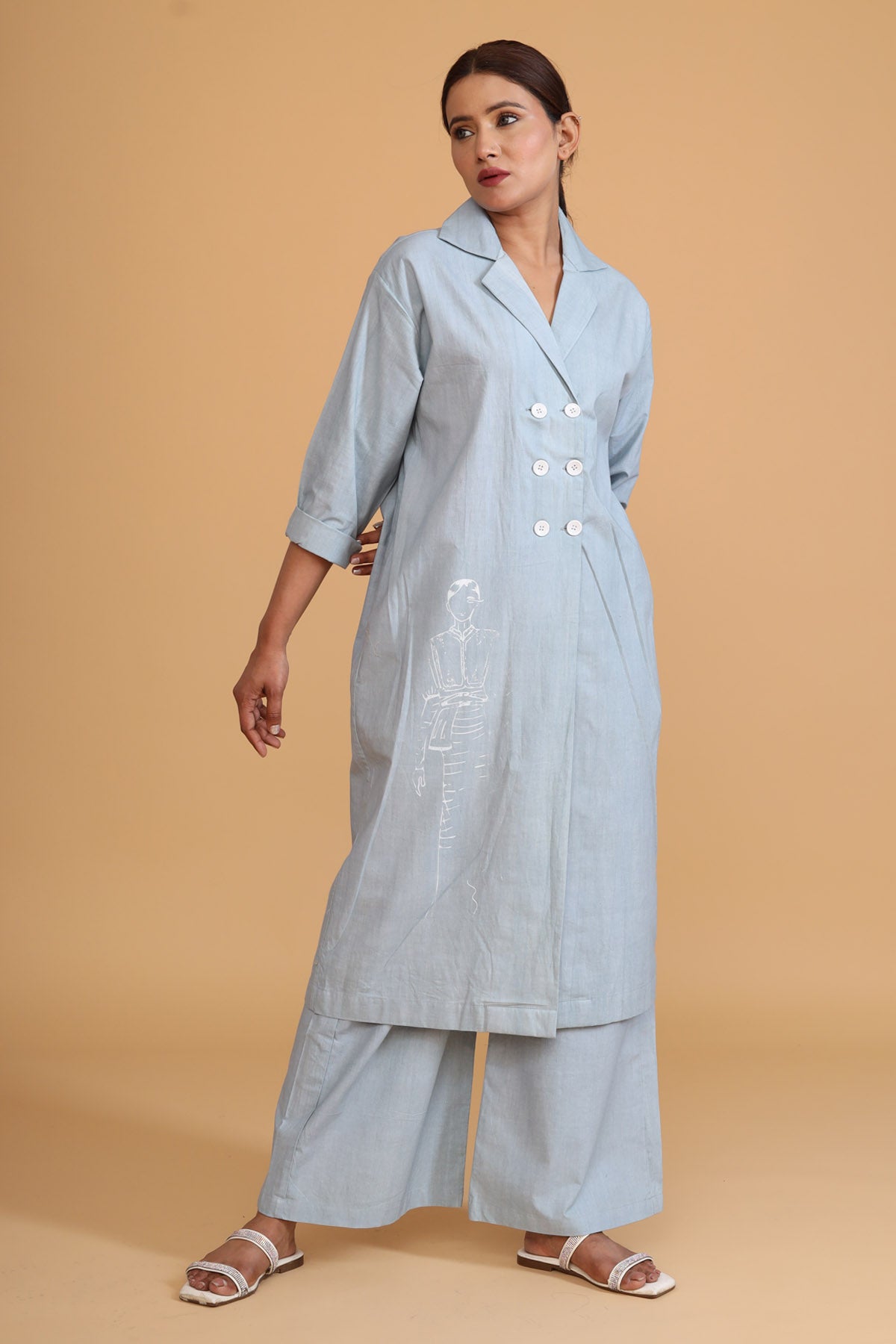 Mint Overlap Overlay Co-ord Set