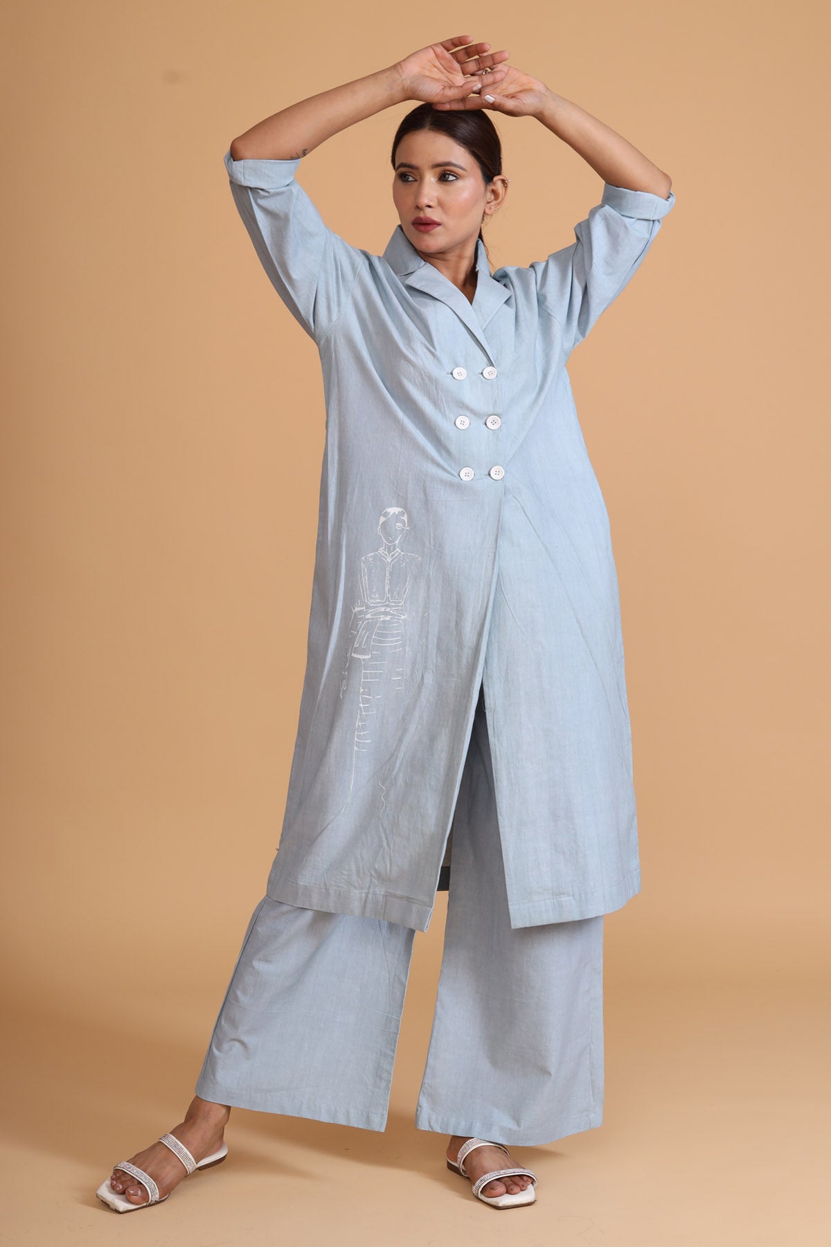 Mint Overlap Overlay Co-ord Set