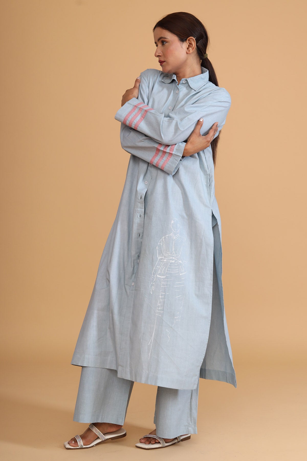 Mint Shirt Style Tunic & Pants