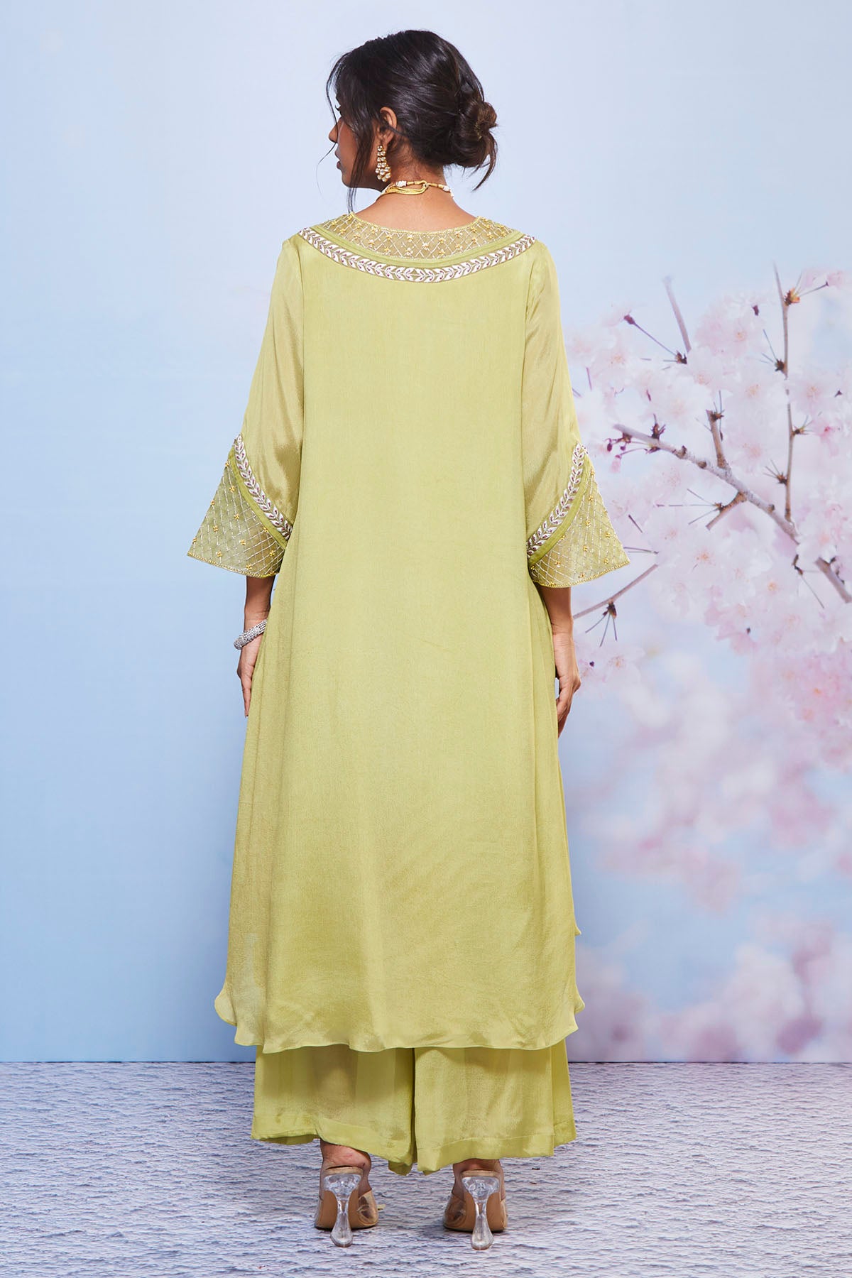 Mint A-Line Kurta & Palazzo