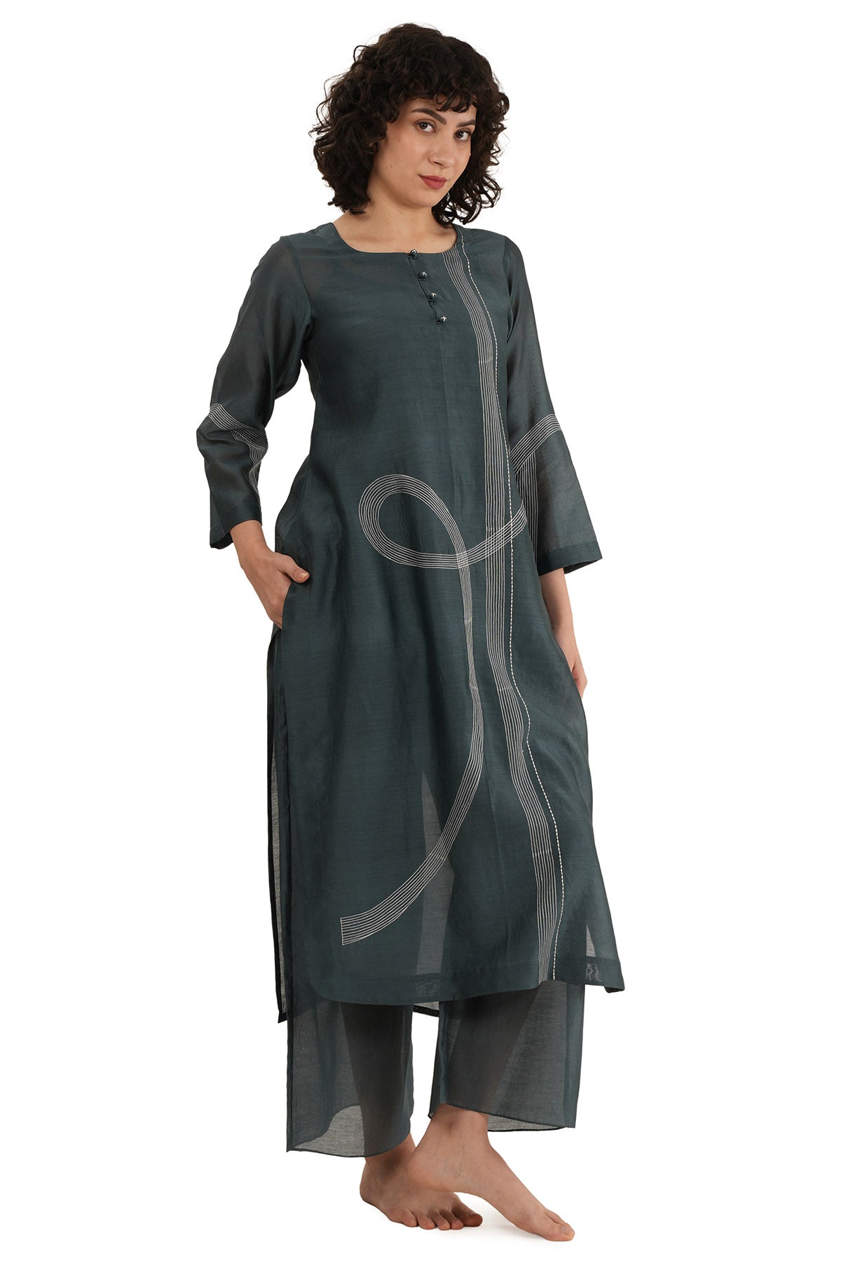Mint Chawal Taka Kurta & Pants