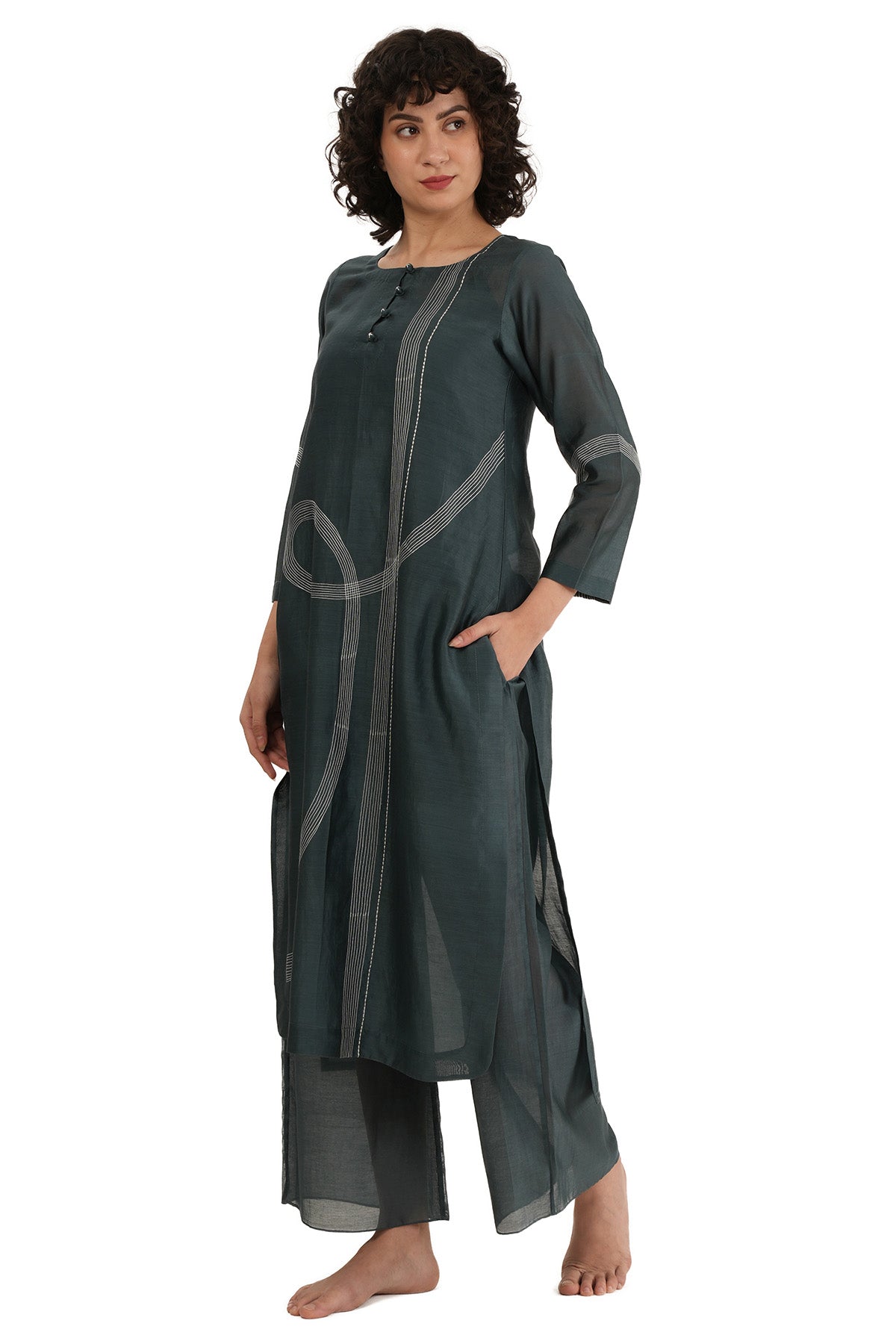 Mint Chawal Taka Kurta & Pants