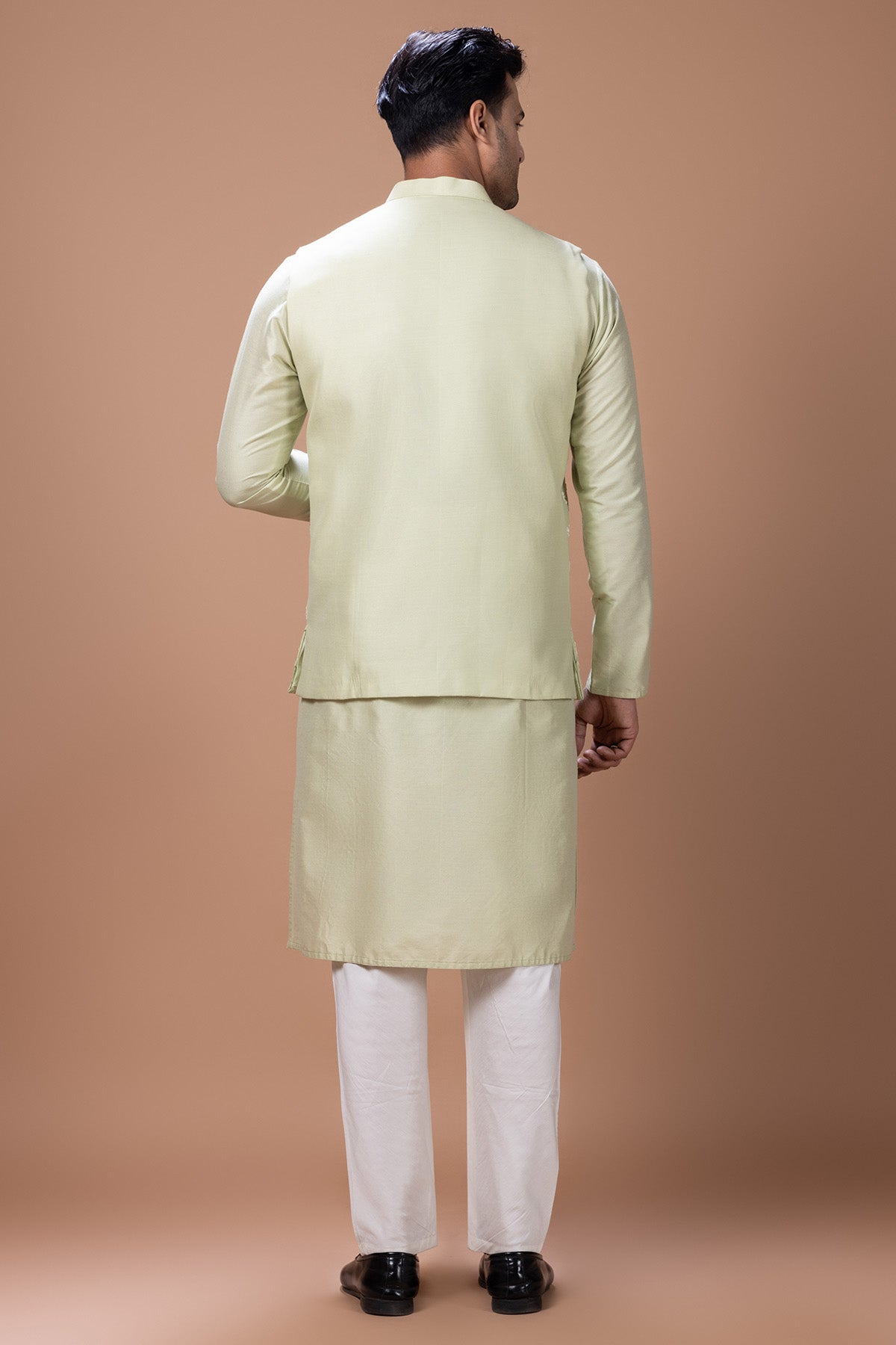 Mint Cotton Painted Kurta Set