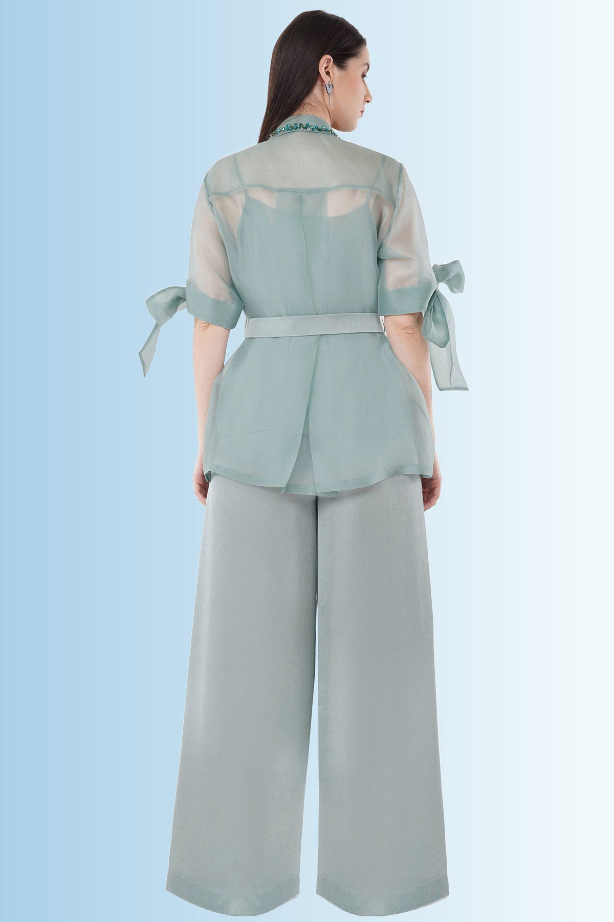 Mint Embroidered Co-ord Set