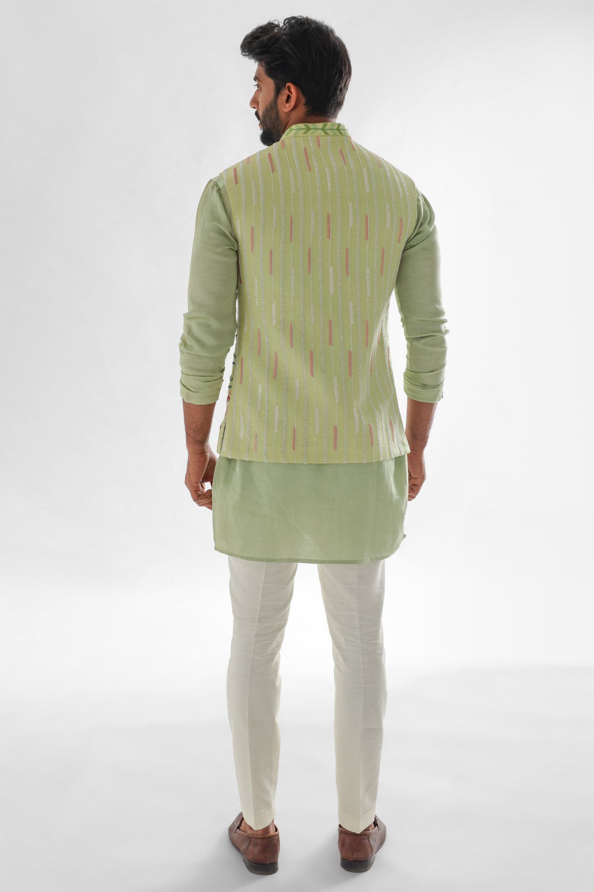 Mint Green Asymmetric Kurta Set