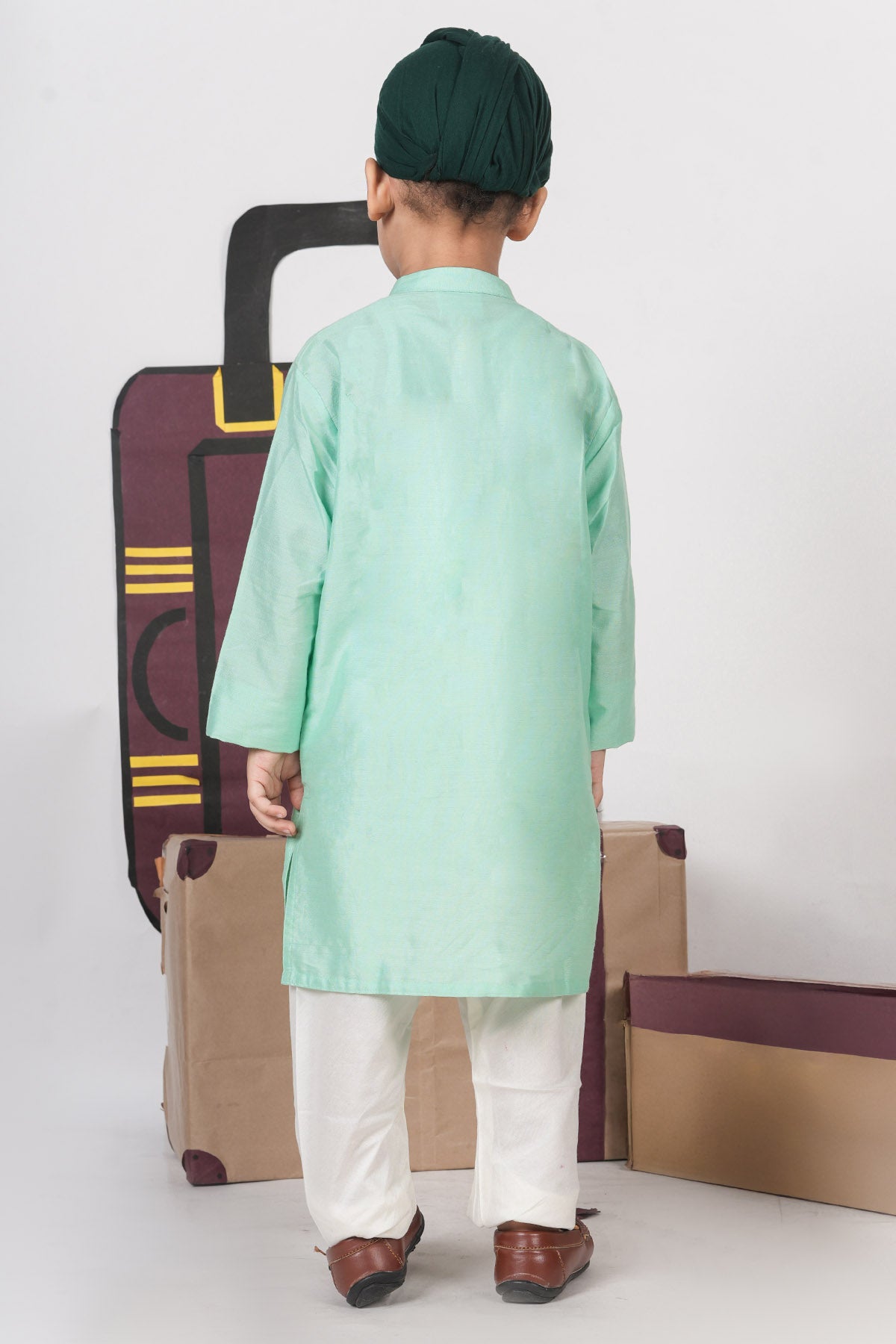 Mint Green Beads Kurta & Pants