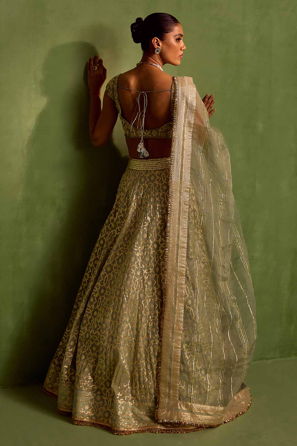 Mint Green Dori Lehenga Set